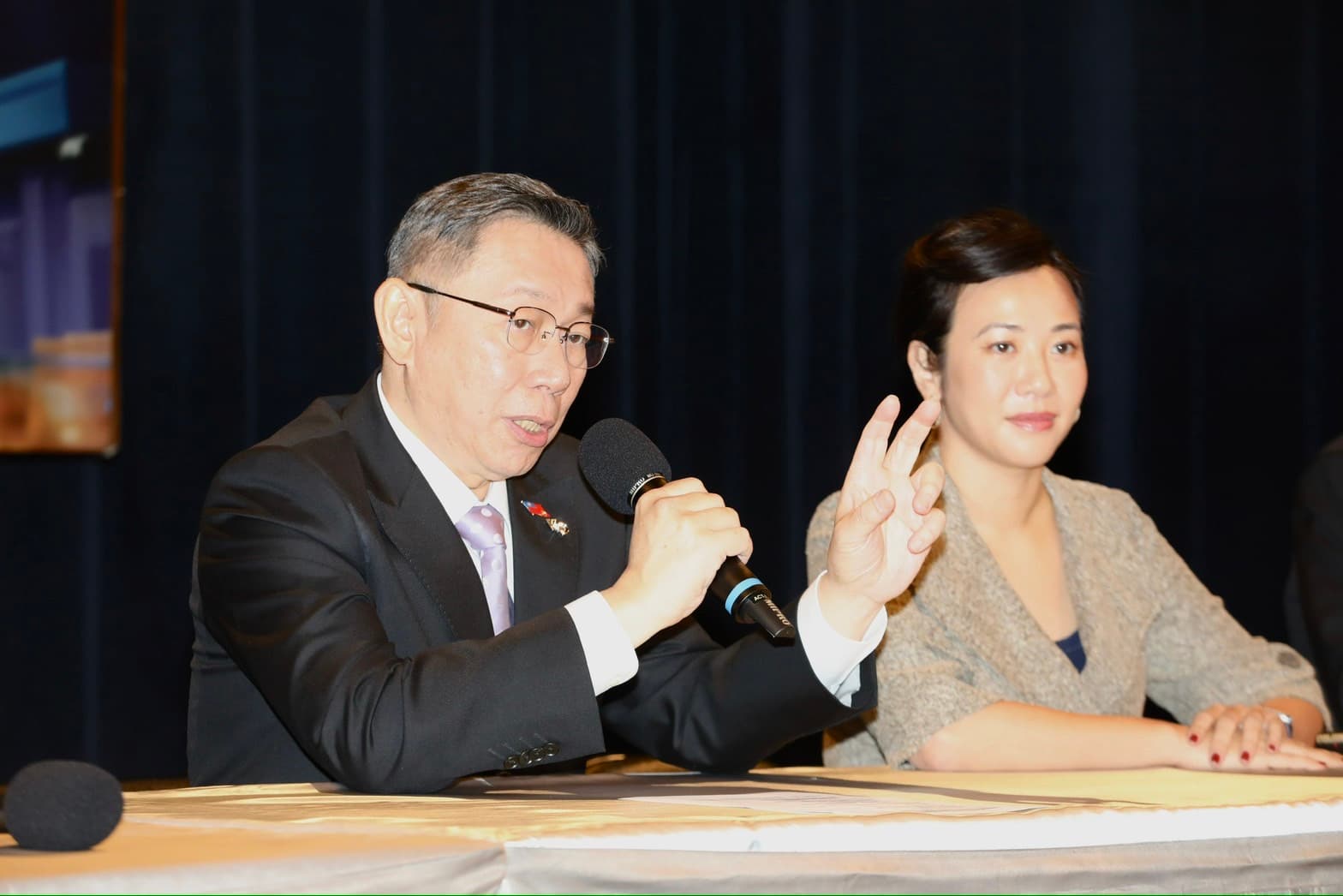 總統候選人辯論會今日登場。圖為柯文哲。