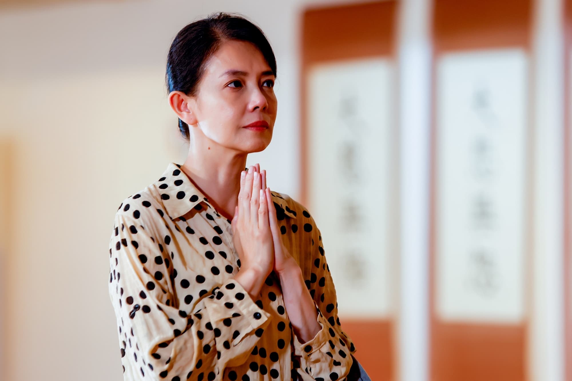 林美貞在新戲飾演陸配。(大愛提供)