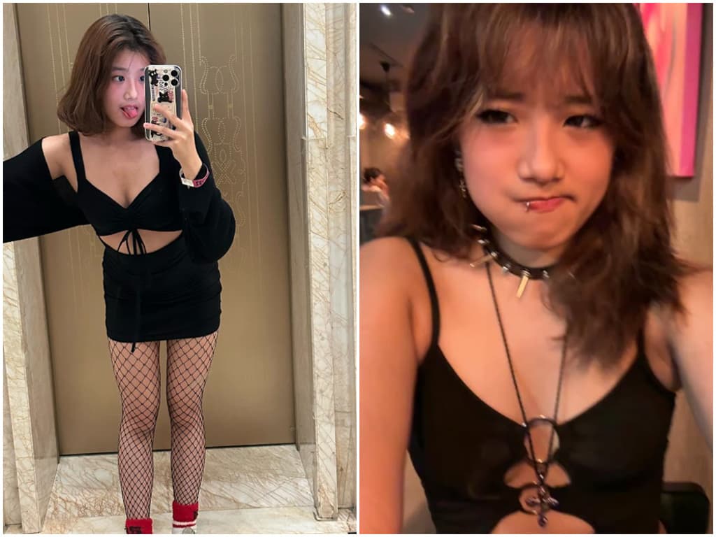  梧桐妹有別知性美的媽媽賈靜雯，穿衣風格極具個人特色。（翻攝自梧桐妹IG）