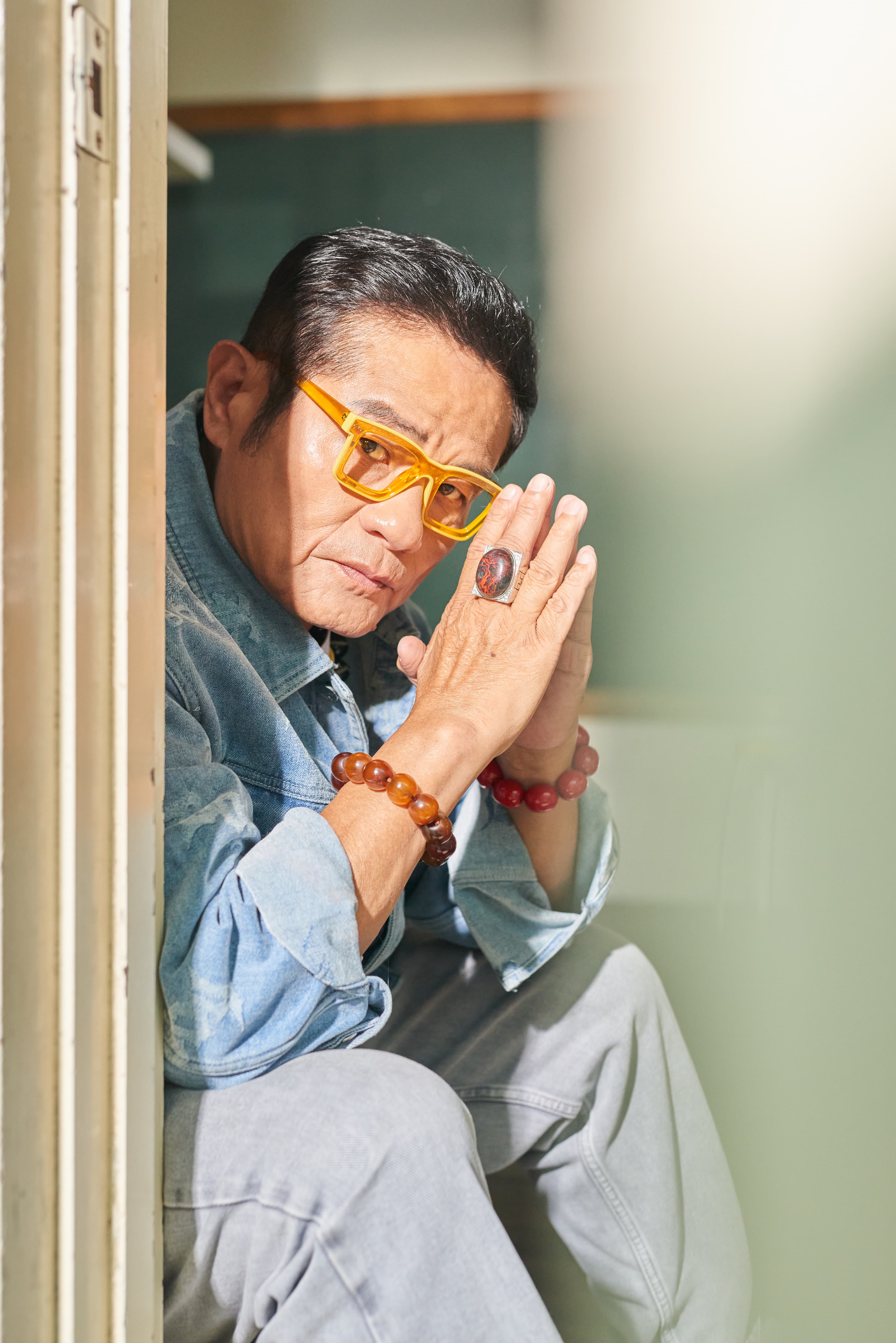 50歲得子,許效舜對下一 代教育很重視。