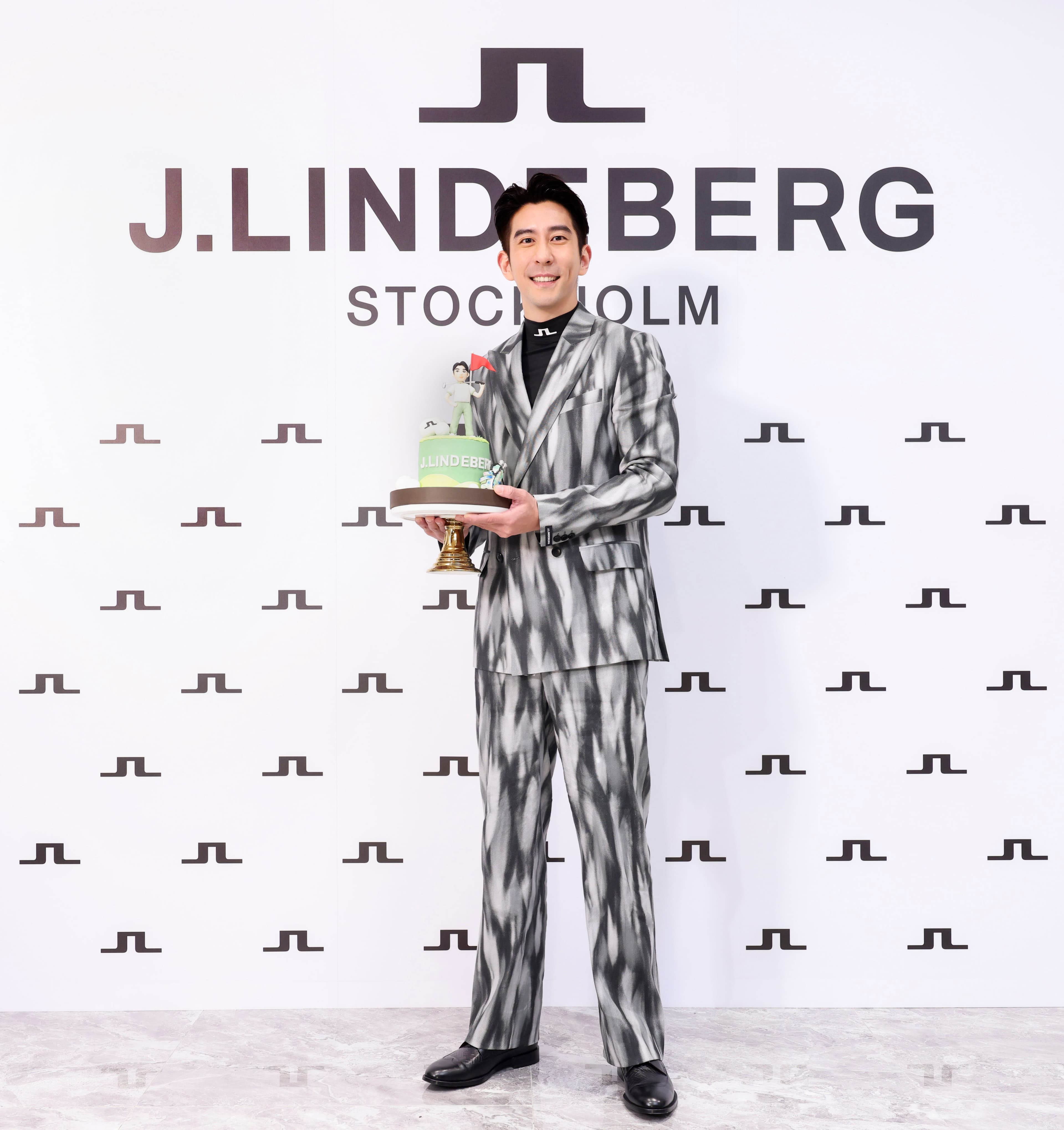 J.LINDEBERG提前為修杰楷歡度41歲生日。(J.LINDEBERG提供)