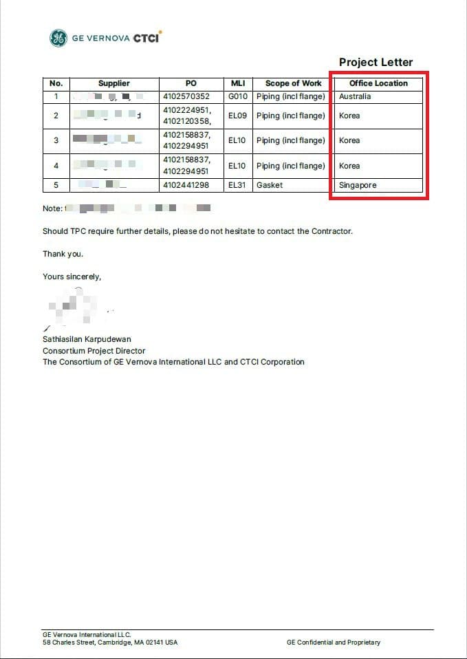 台電強調興達新建燃氣機組法蘭並非來自中國,同時承諾將自主清查所有天然氣管路及法蘭安全性。(台電提供)