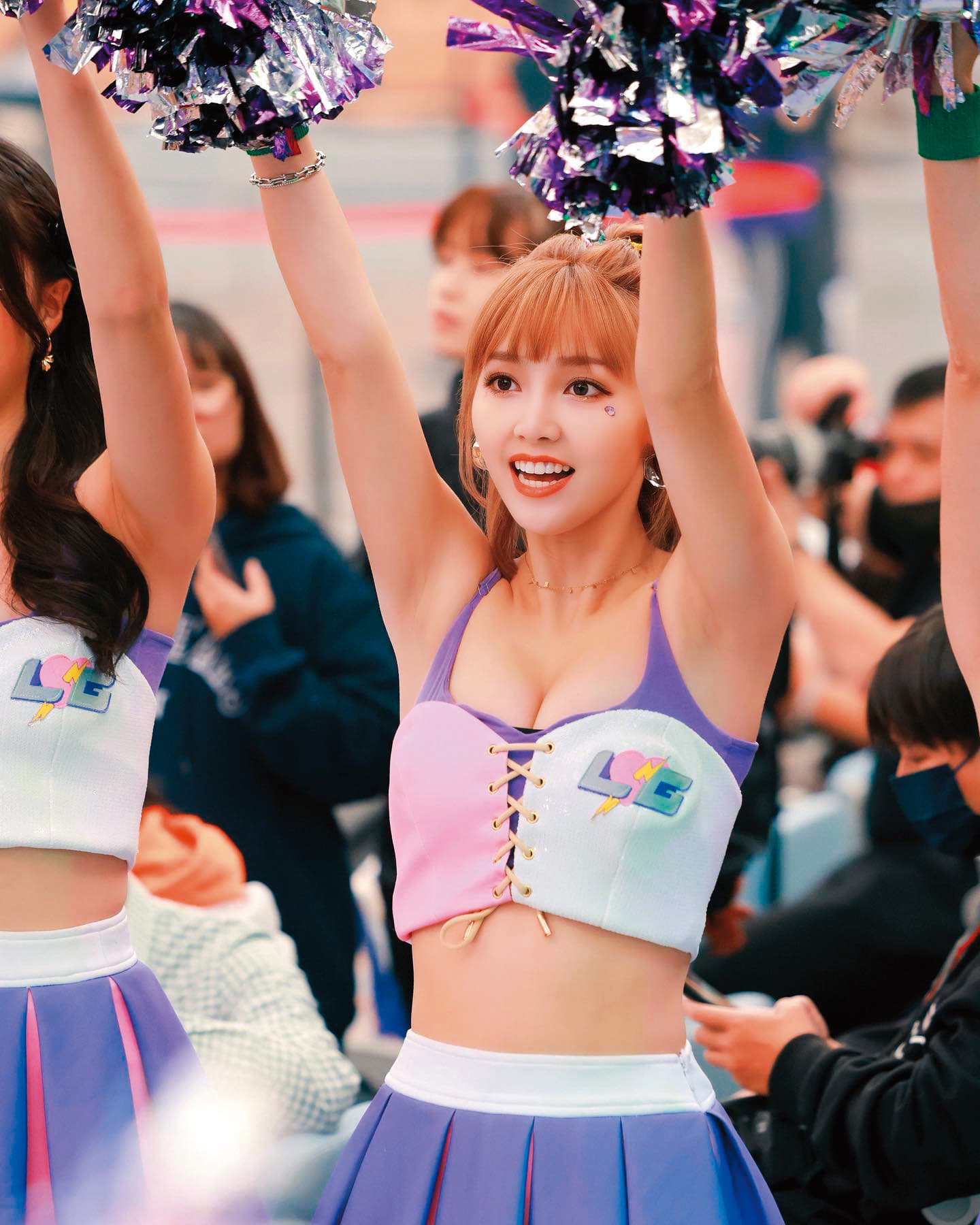 除了演藝工作,蘇云鈺也是活力十足的職籃台啤雲豹啦啦隊女孩。(翻攝自蘇云鈺IG)