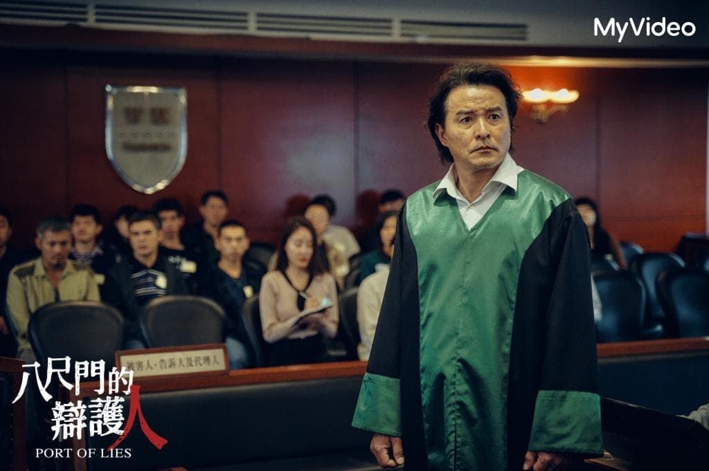 《八尺門的辯護人》改編自真實滅門血案,李銘順飾演辯護律師。(MyVideo提供)