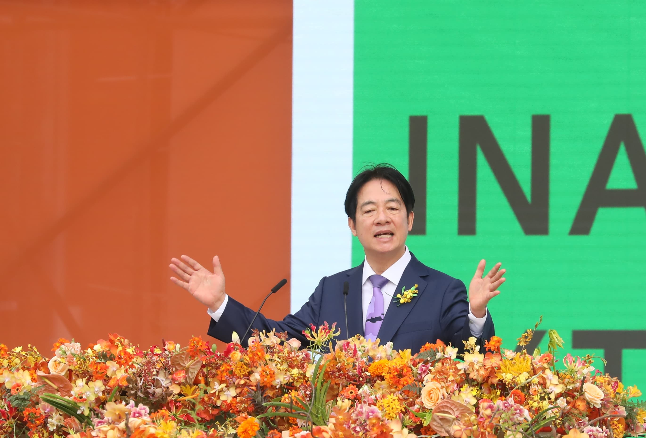 總統賴清德今(20)日正式宣誓就職並發表演說。