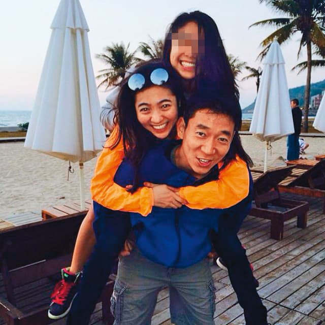賴佩霞的繼子Tony(下),以及他的兩個「妹妹」謝沛恩(中)、謝沛庭(上),由於沒有血緣關係,所以兄妹情一度傳為佳話。(翻攝自賴佩霞IG)