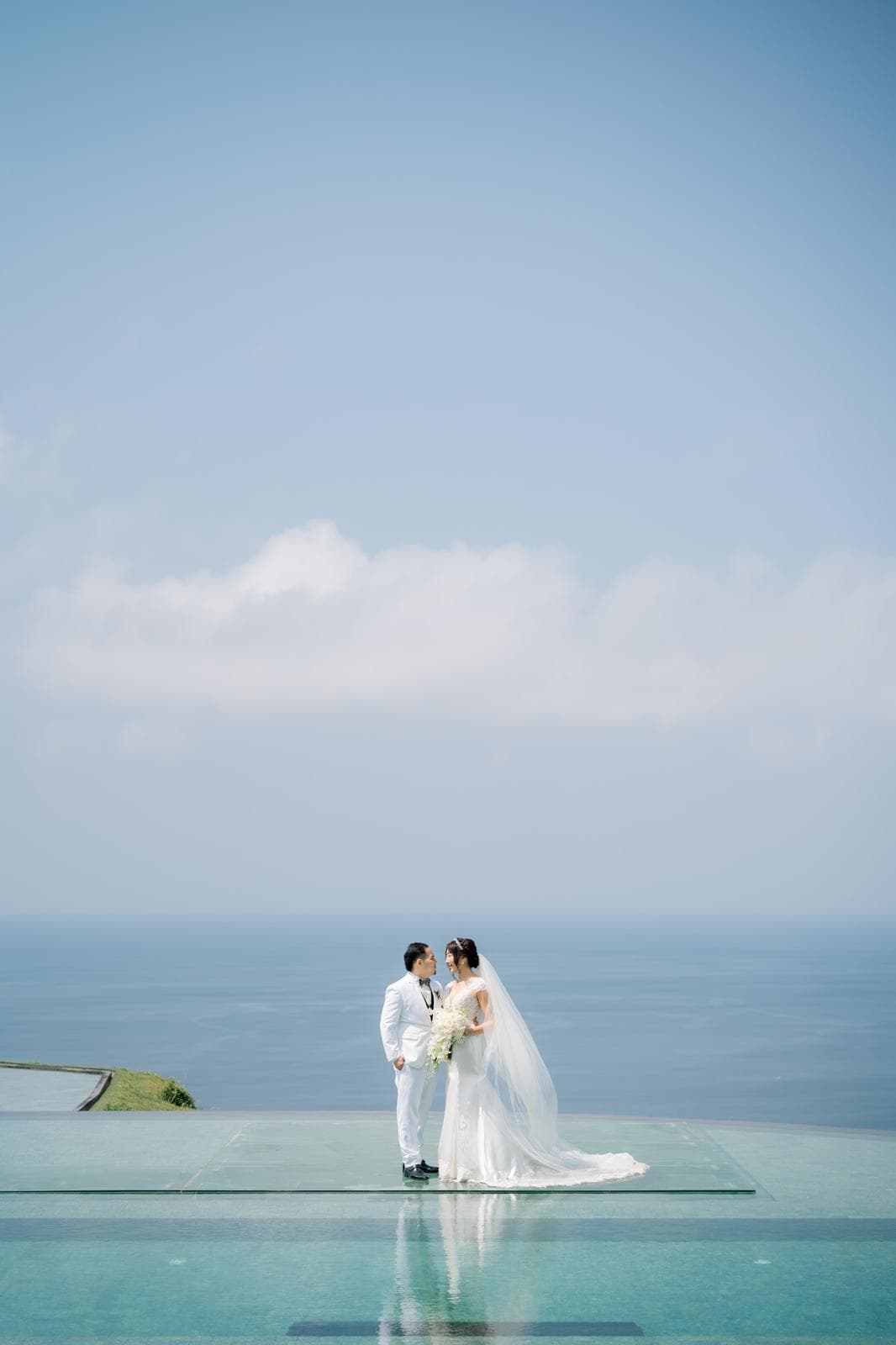 等了3年!李宓與老公阿Q終於在峇里島完成婚禮。(李宓提供)