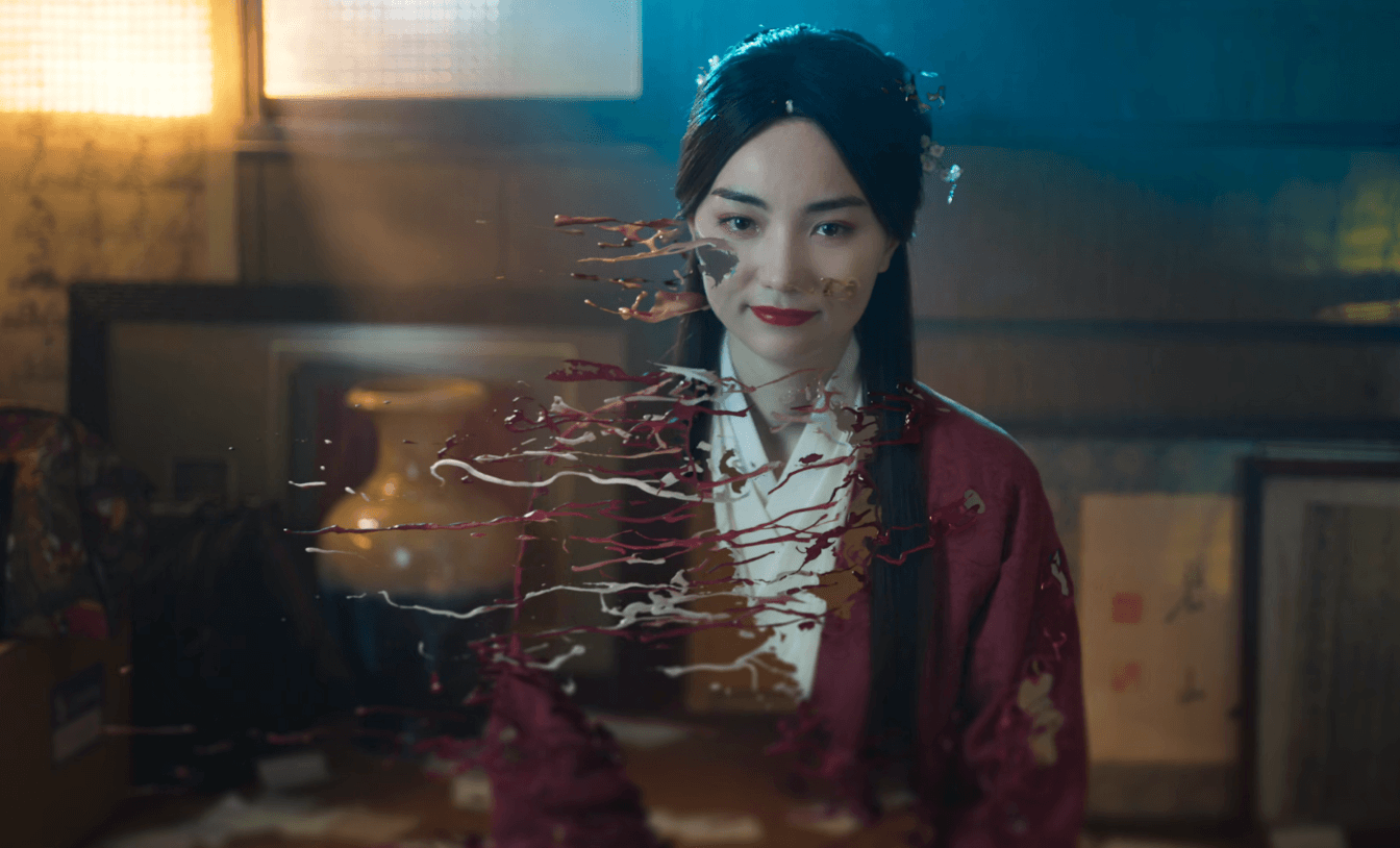 黑嘉嘉是無名屍背上所刺的古代美女,因想替主人找回名字而出現。(愛奇藝台灣站提供)