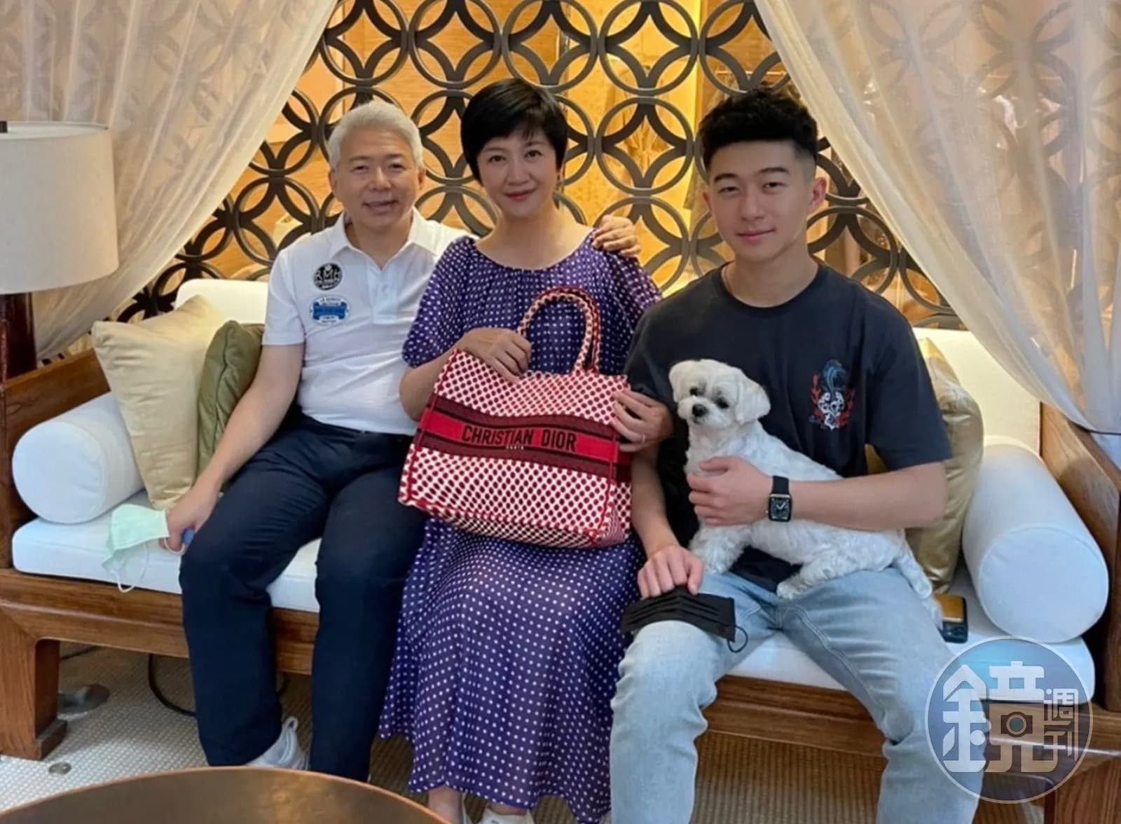崔佩儀韓裔美籍老公Sam曾長期在美國工作，與在台灣的妻兒分隔兩地，崔佩儀形同「偽單親媽」。（崔佩儀提供）
