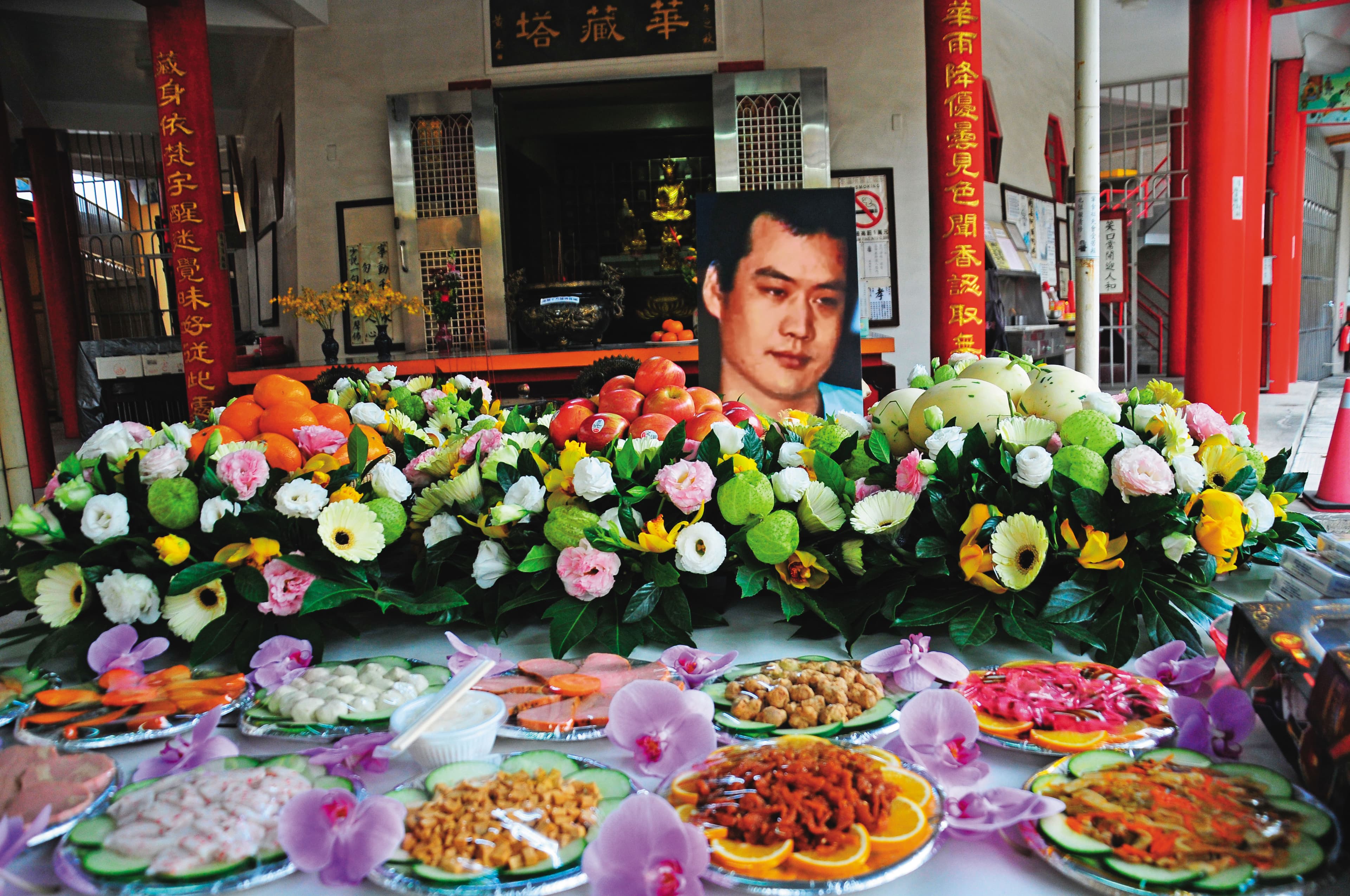 劉煥榮槍殺多名黑道大哥,遭槍決伏法,旗下小弟在他忌日舉辦追思會。(讀者提供)