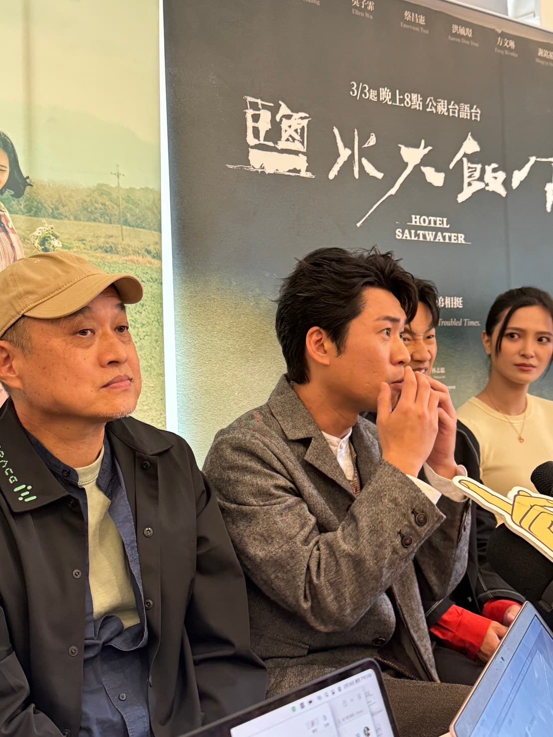 黃迪揚分享過去曾因拍打戲被打歪鼻子。(葉婉如攝)