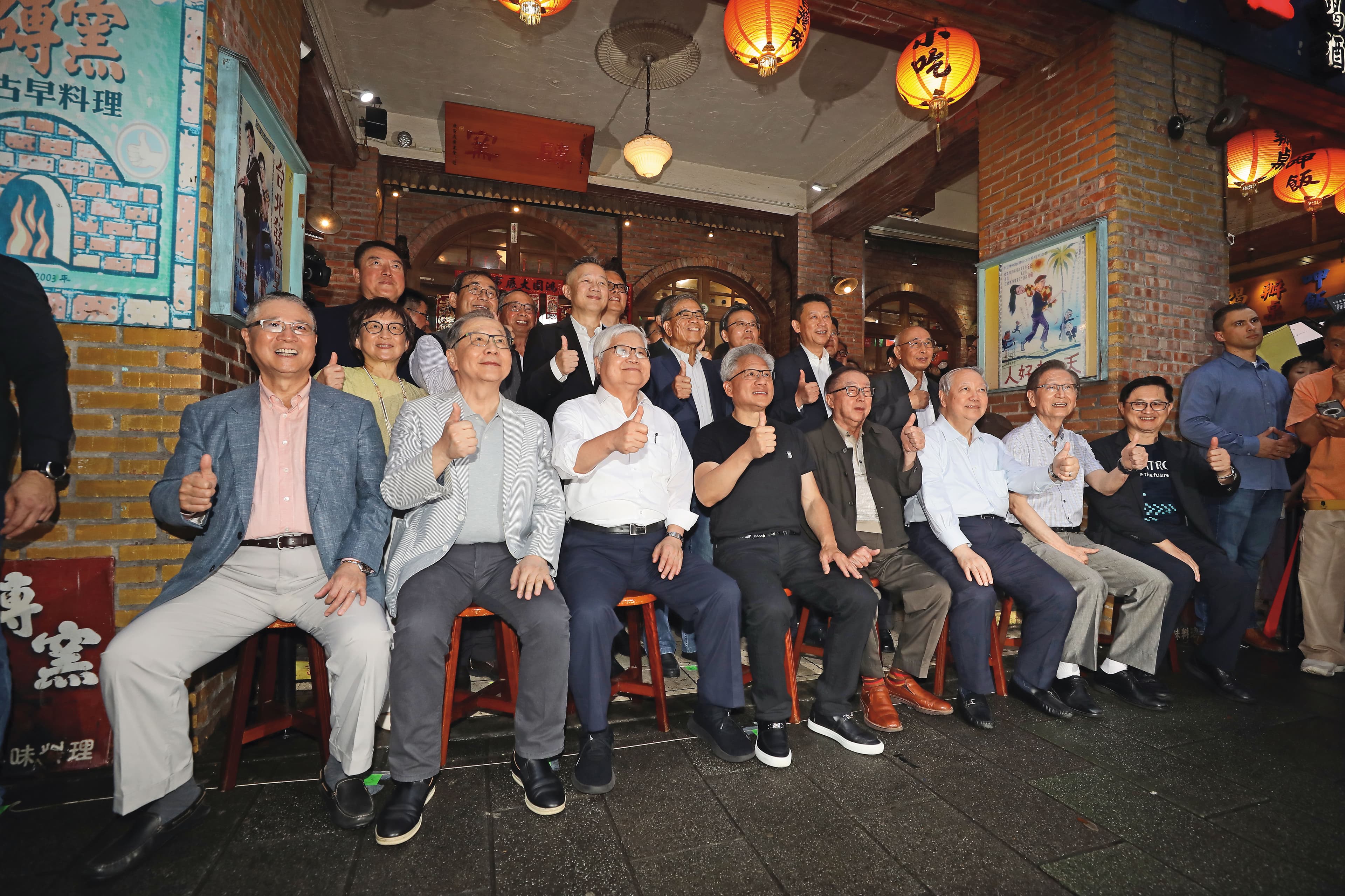 今年黃仁勳舉行供應鏈餐會，陳瑞聰首度出席。