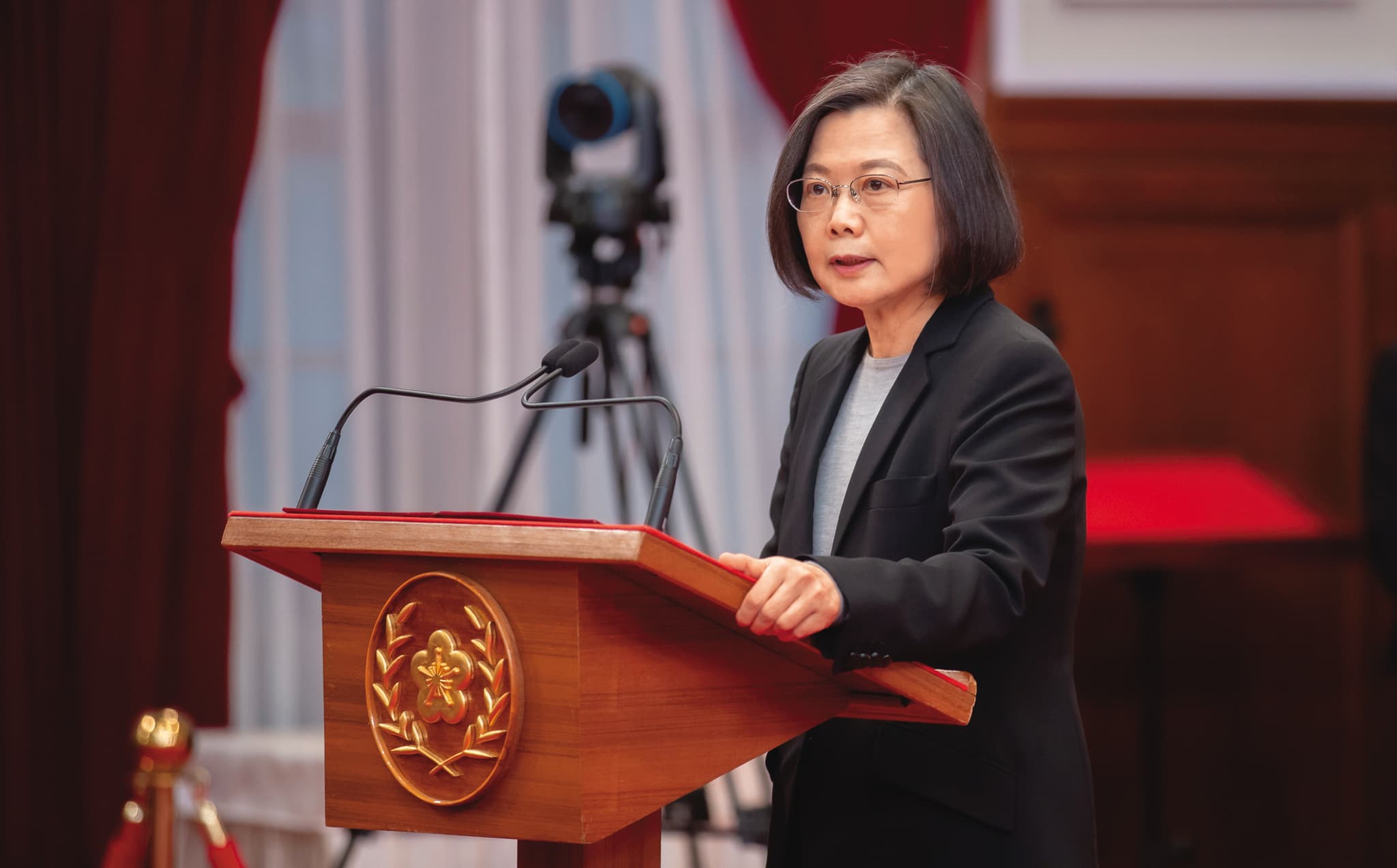 總統蔡英文卸任在即,擬對陳水扁特赦以平息相關爭議。(翻攝總統府flickr)