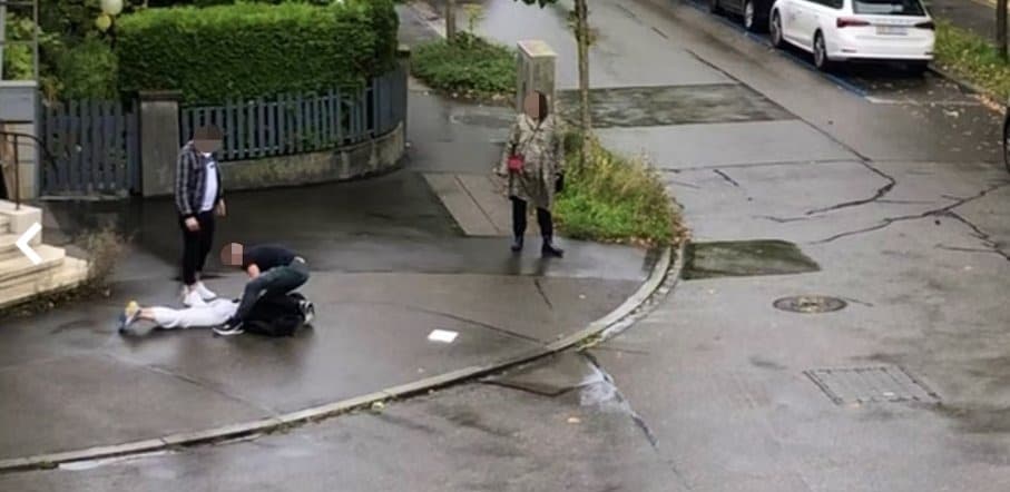 男子犯案後遭到警方逮捕。(翻自X平台)