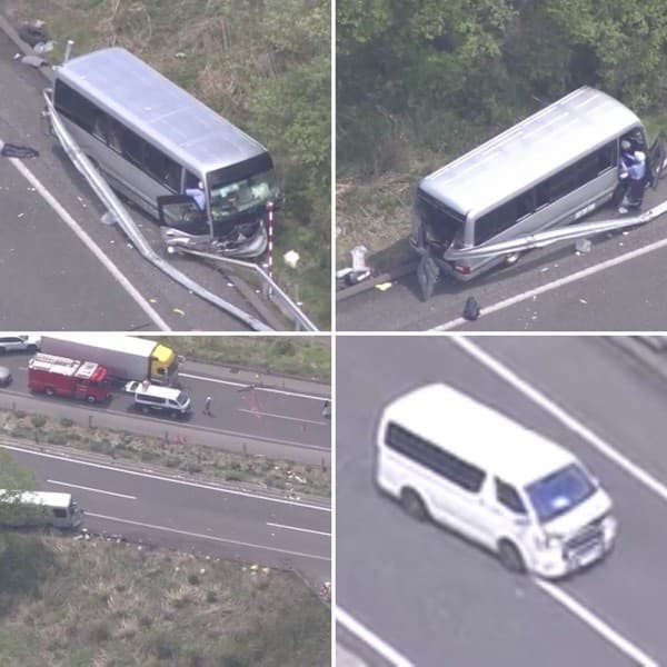 日本福島縣今日發生一起嚴重車禍造成1死26傷。(翻攝自X@Gt8VUlzRG7buafO)