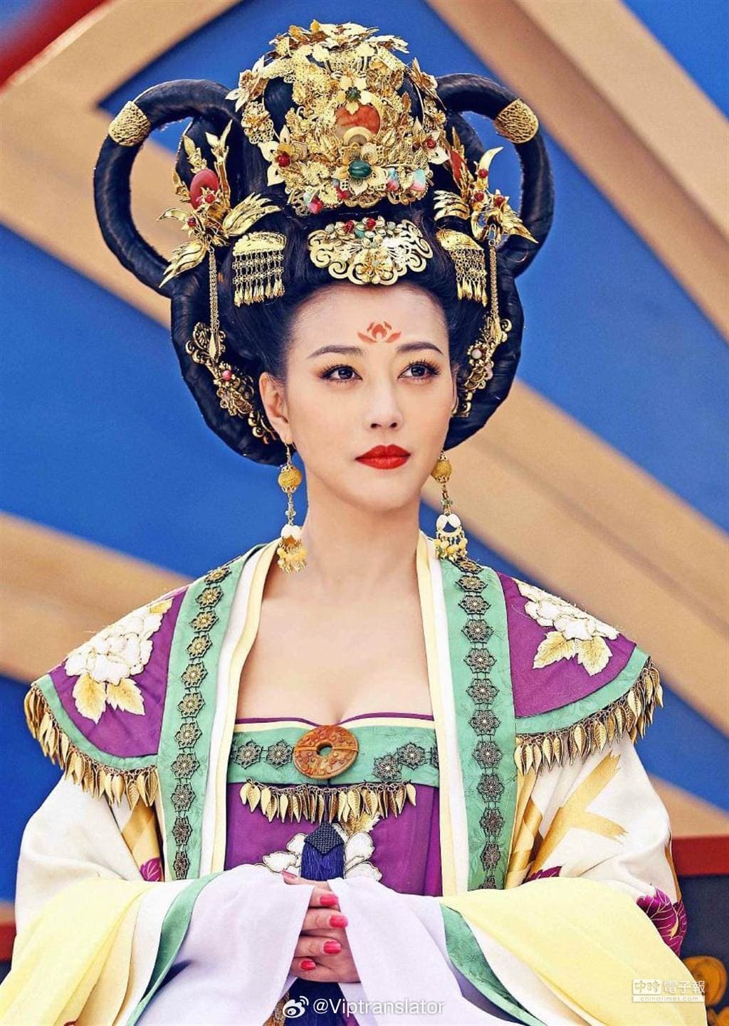 周海媚在《武媚娘傳奇》中飾演的楊淑妃也是一經典角色。(翻攝微博)