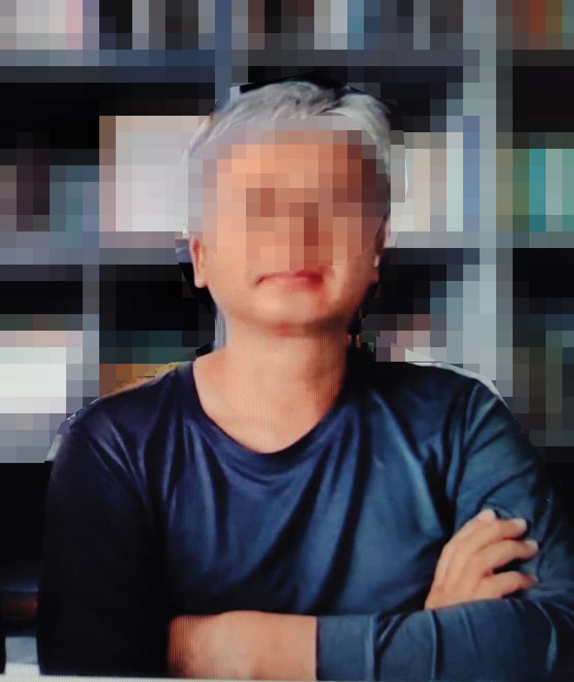 包商A先生指控袁昶平夫妻,教唆手下施暴、威脅。(讀者提供)