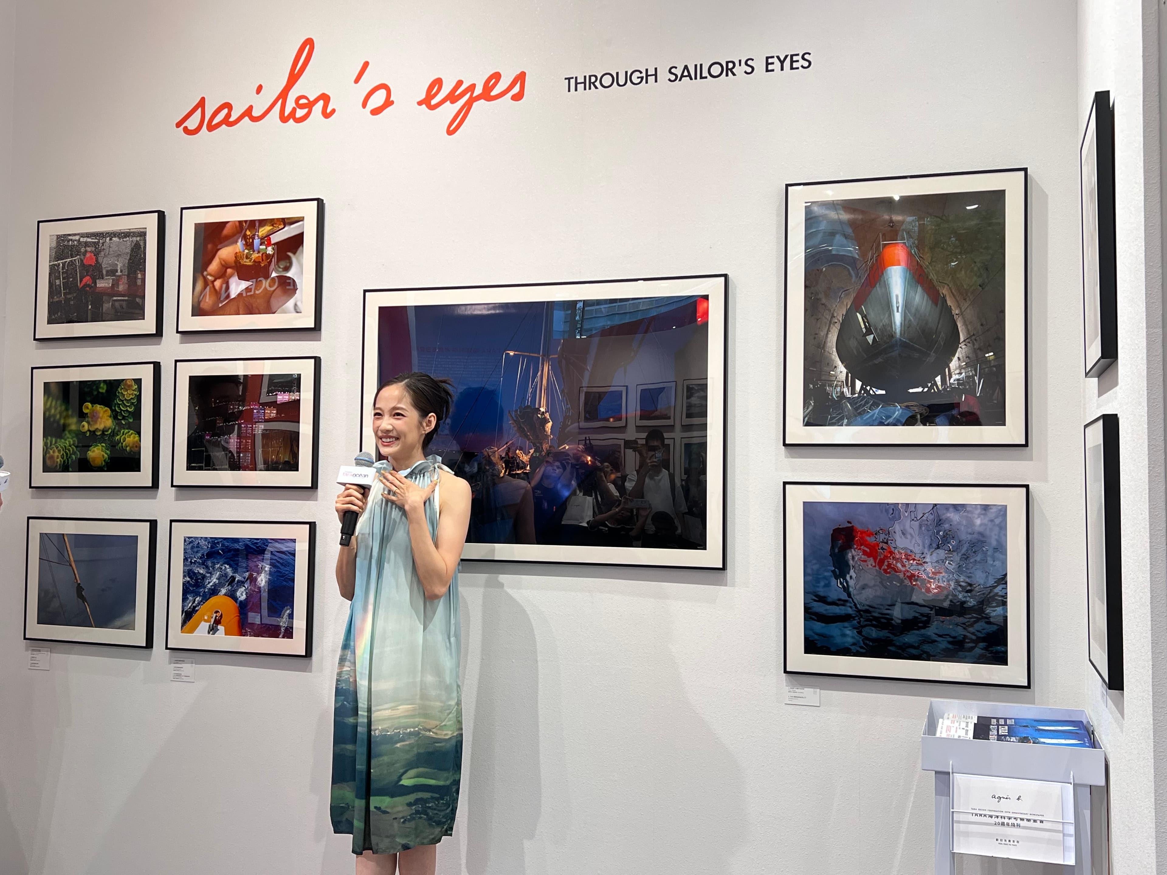相隔7年，簡嫚書再度接下agnès b.「海洋保育推廣台灣活動大使」，出席活動。
