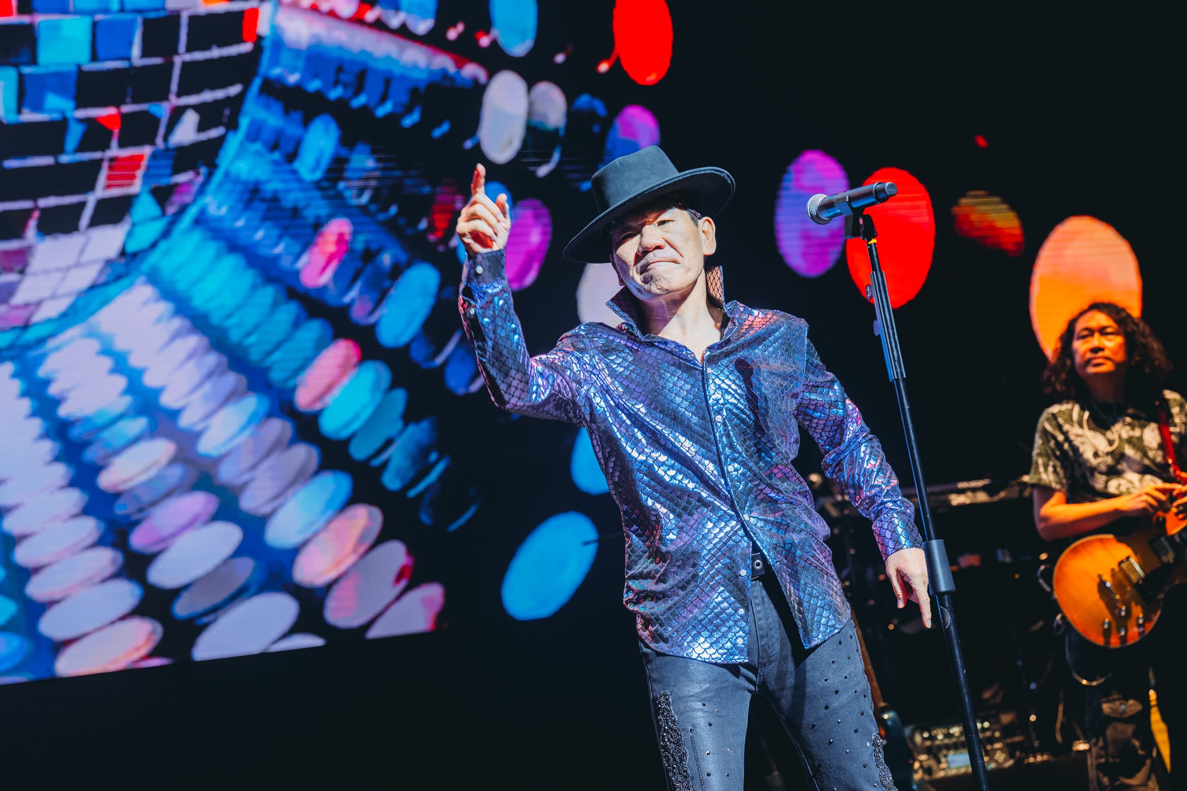 趙傳演唱會上變身舞王大跳DISCO。(旋風音樂 / KKLIVE提供)