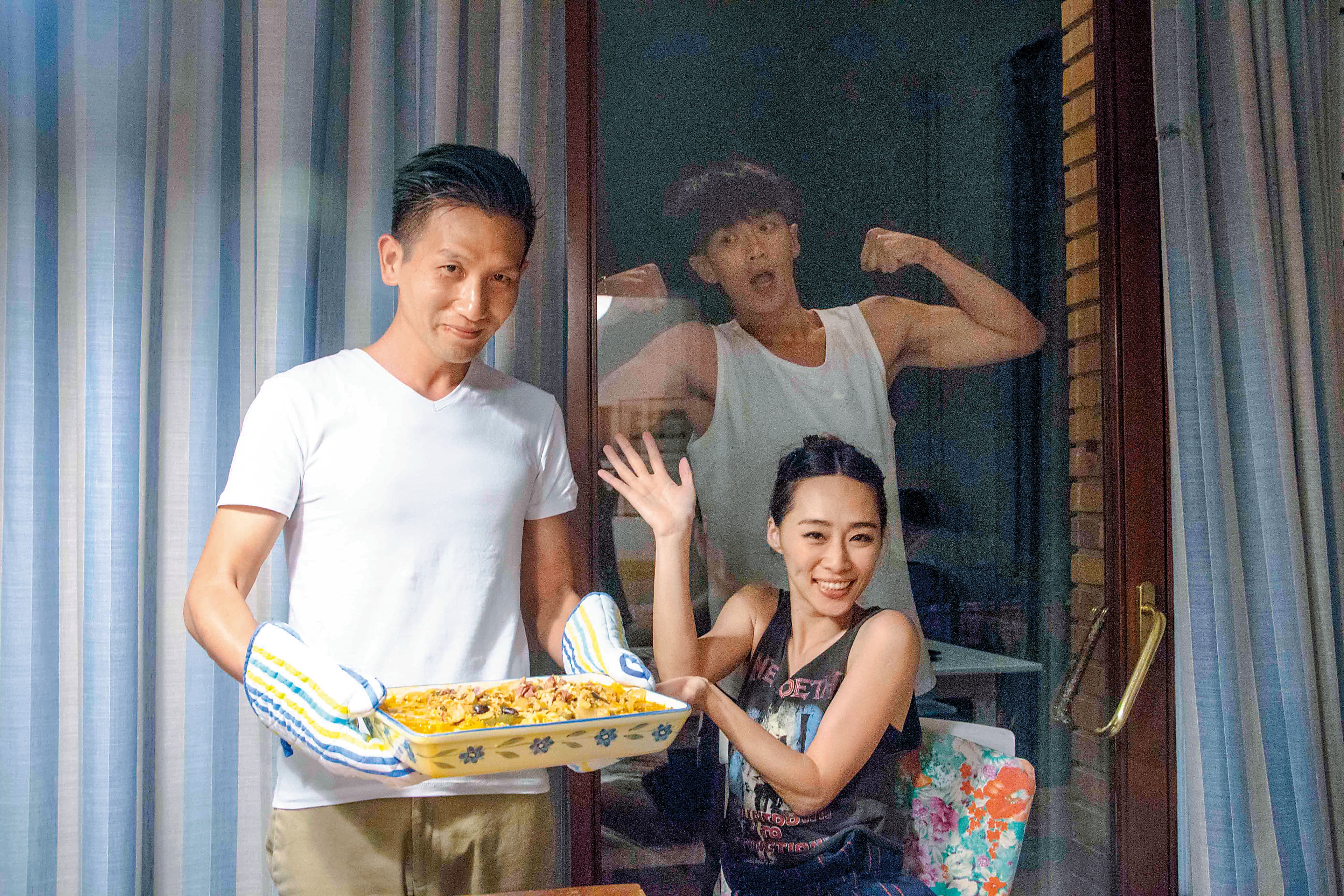 一部《再見瓦城》讓導演趙德胤（左）、吳可熙和柯震東（後）同時入圍金馬獎，備受期待。（岸上影像及前景娛樂提供）