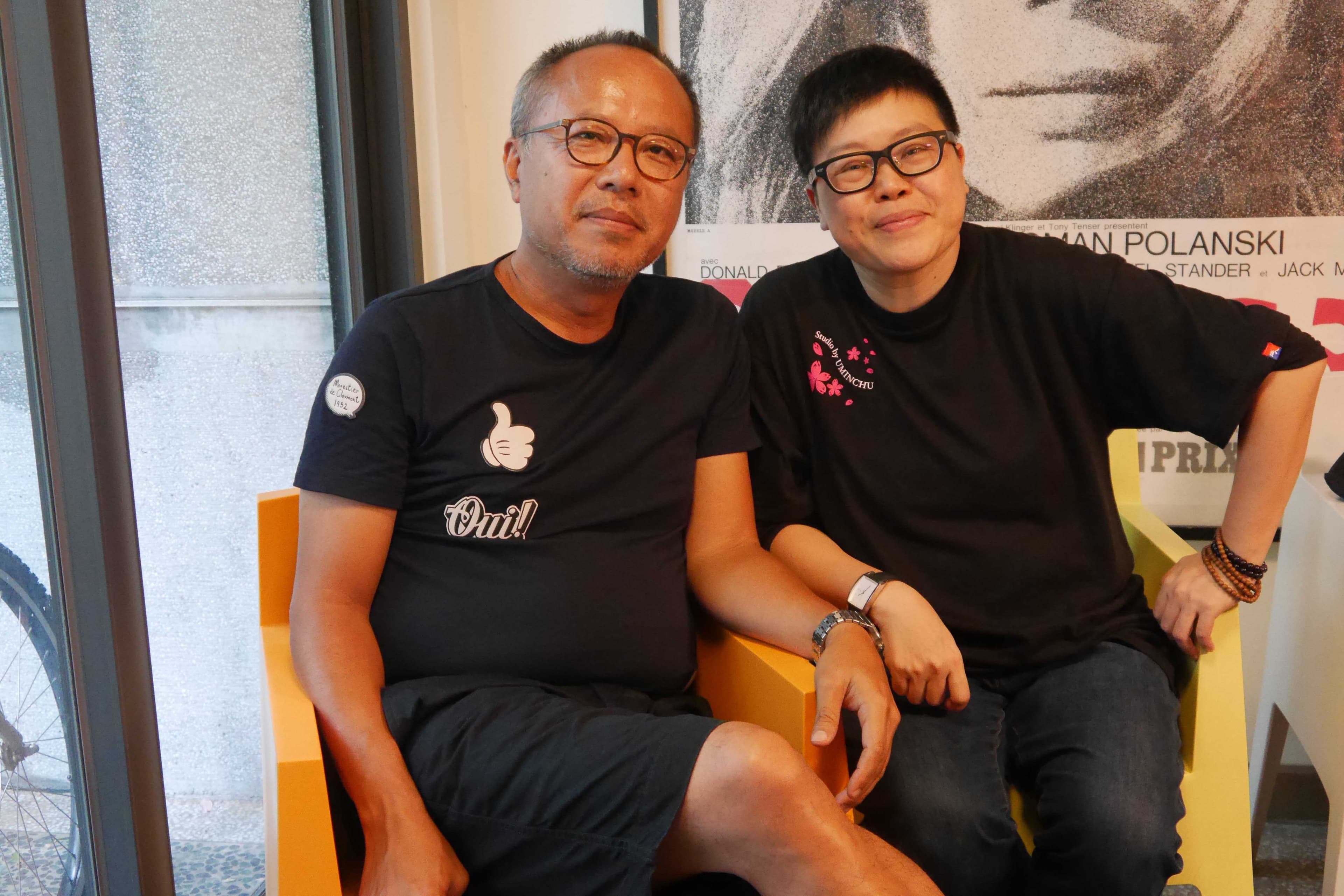 鍾孟宏(左)導演和葉如芬監製聯手出擊,讓《一路順風》在本屆金馬獎獲8項提名。