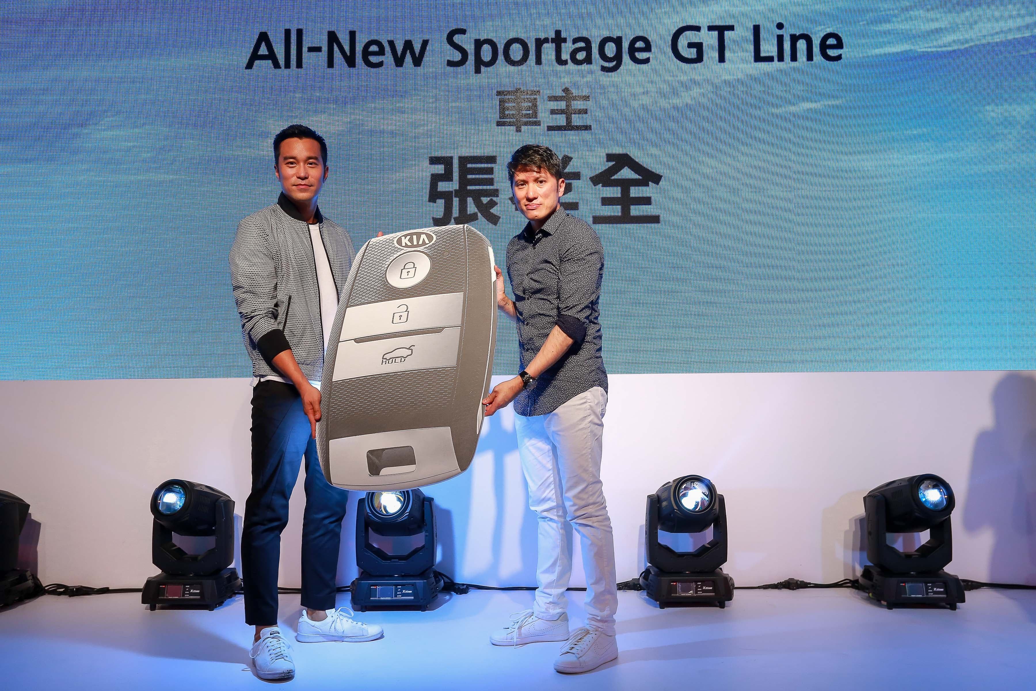 張孝全今天出席KIA All-New Sportage活動,瘦了9公斤的他,不再那麼小熊身形。(連勝提供)
