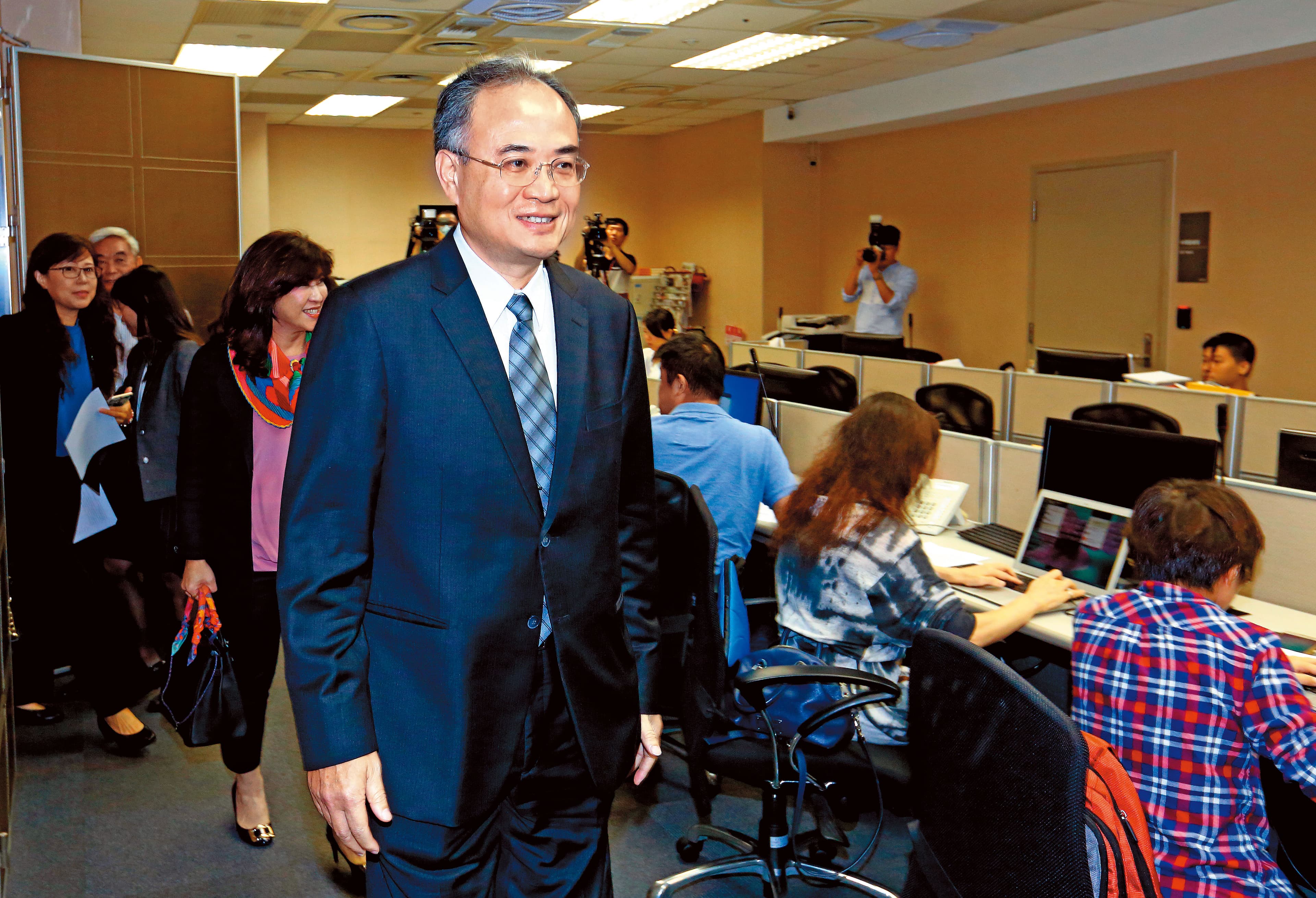 簡森垣曾表示,台數科一直是東森潛在買家,並非忽然浮出檯面搶親。