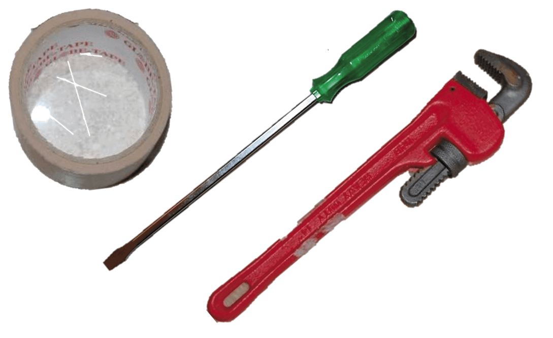 陳嫌日前帶著撬門工具闖入江 家，在搏鬥過程中受傷，帶血的 螺絲起子（右1）成為破案鐵證。