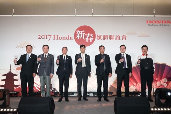 今年媒體春酒上，台灣本田董事長伊藤隆人許下挑戰成立以來最高銷售目標3.3萬台的願望。