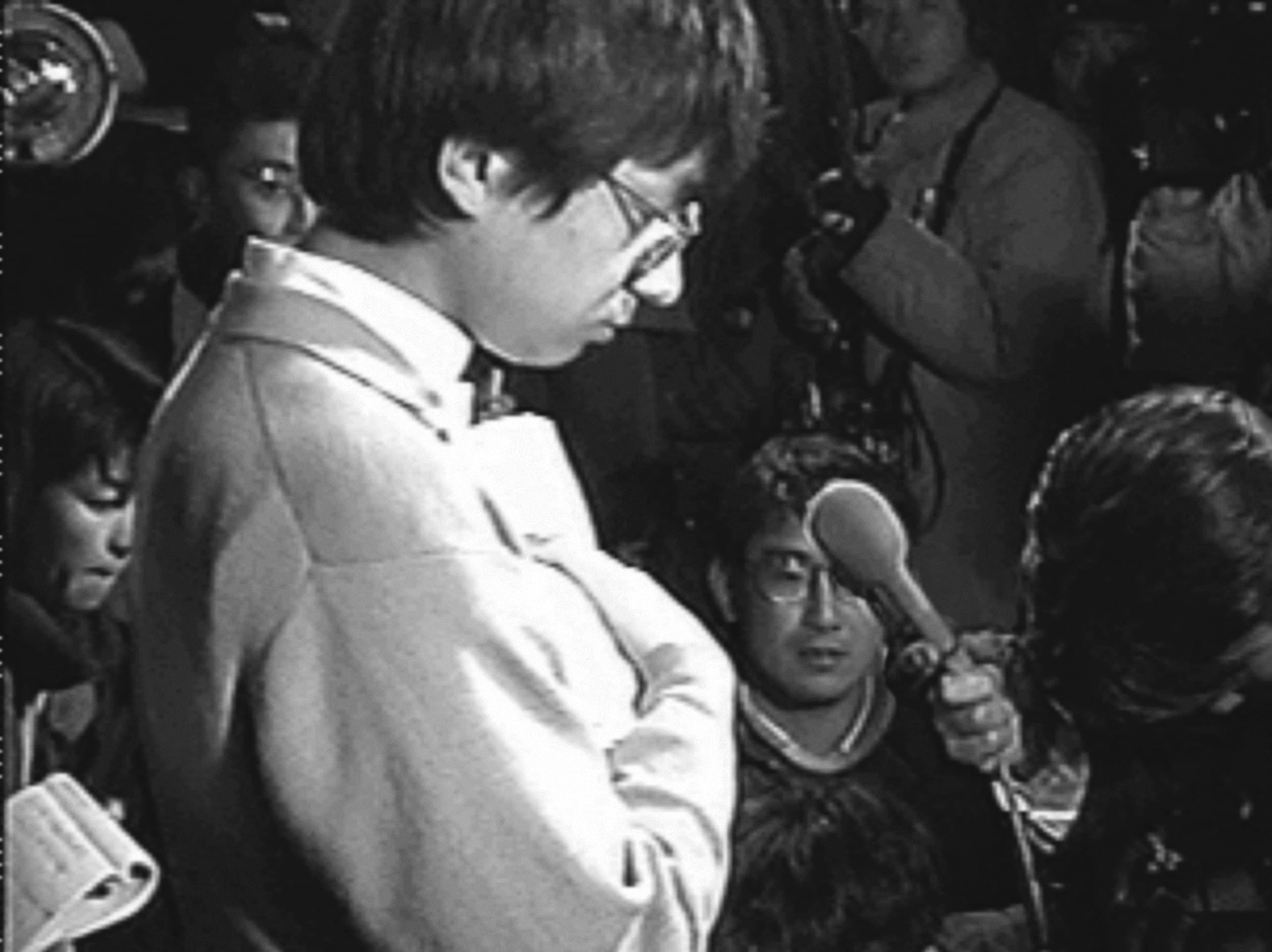 森達也紀錄片《A》記錄奧姆真理教信徒的生活,其中以宣傳部副部長荒木浩的篇幅最多。© Yasuoka/Tofoo