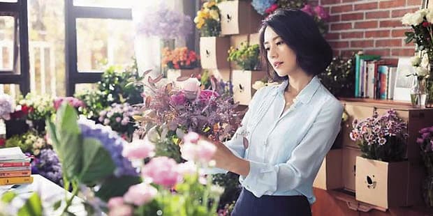 高圓圓運氣較好,投資愛尚鮮電子商務,1年就入帳新台幣4.5億元。(翻攝自愛尚鮮花)