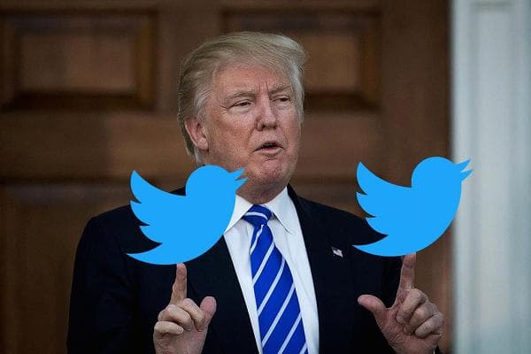 川普愛用Twitter，Twitter外交世界有名，卻對Twitter股價沒有幫助。（圖取自網路）