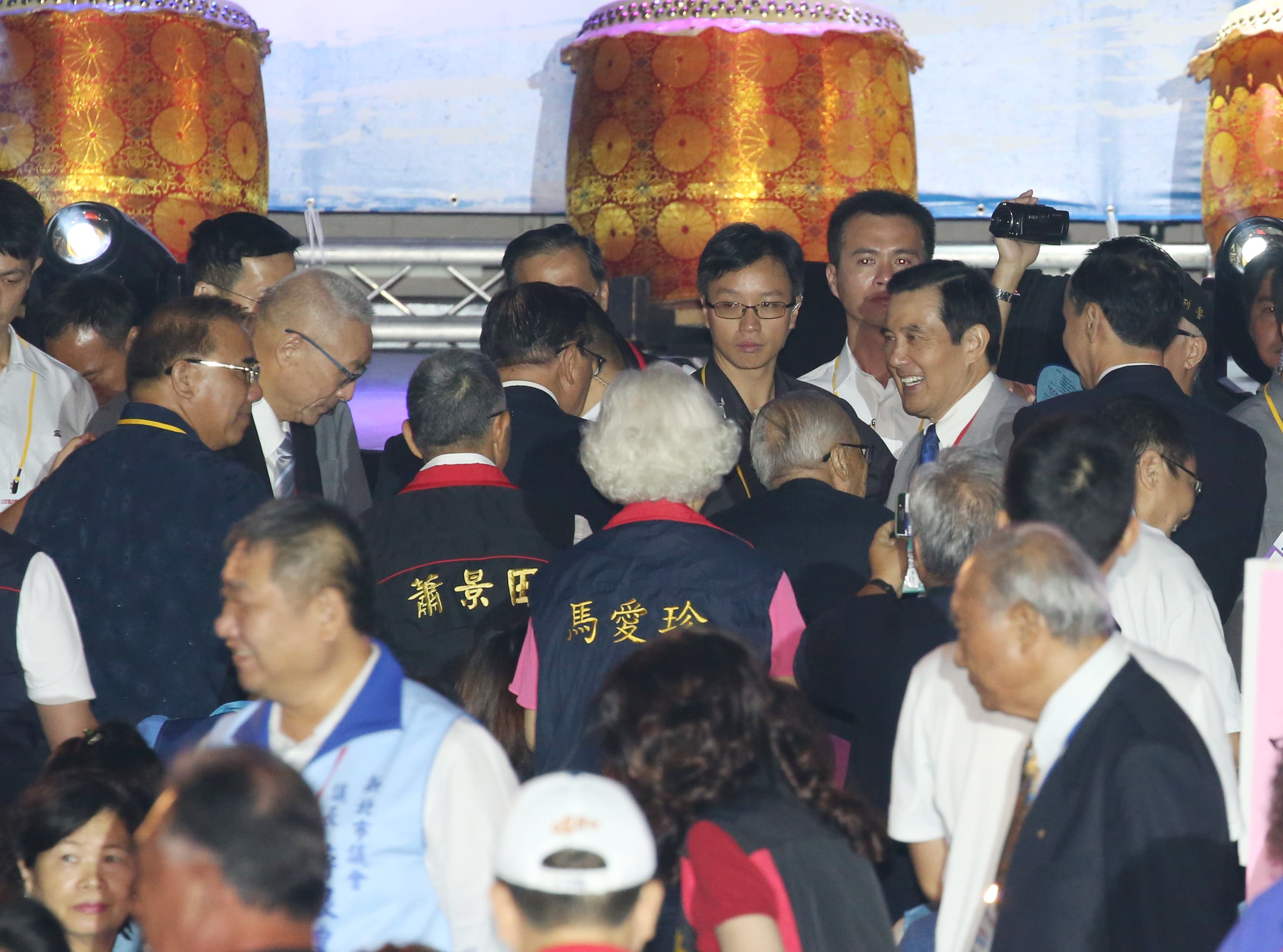 前總統馬英九出席國民黨全代會。
