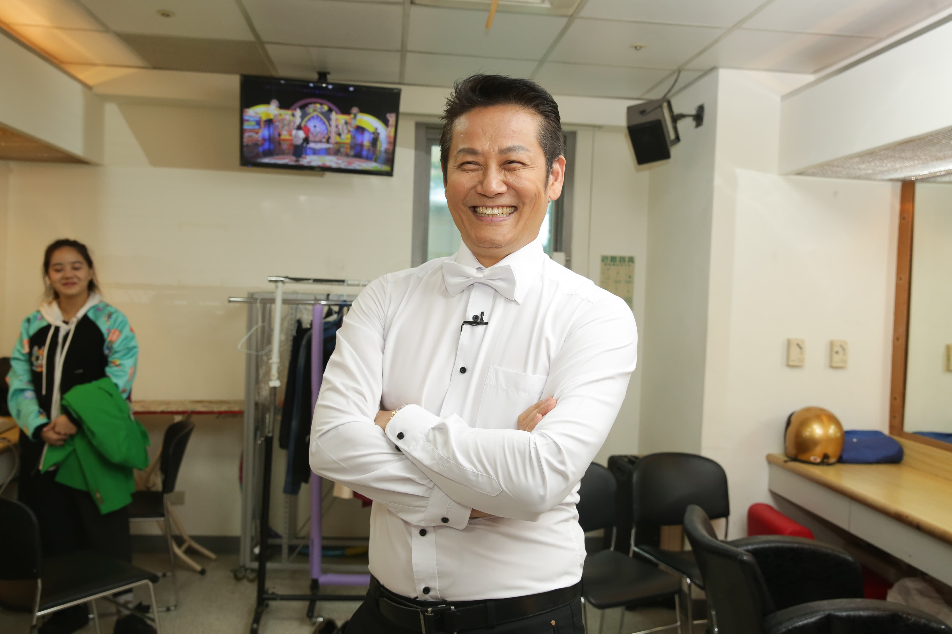 徐乃麟在休息室受訪，稱人生都已經規劃好了。