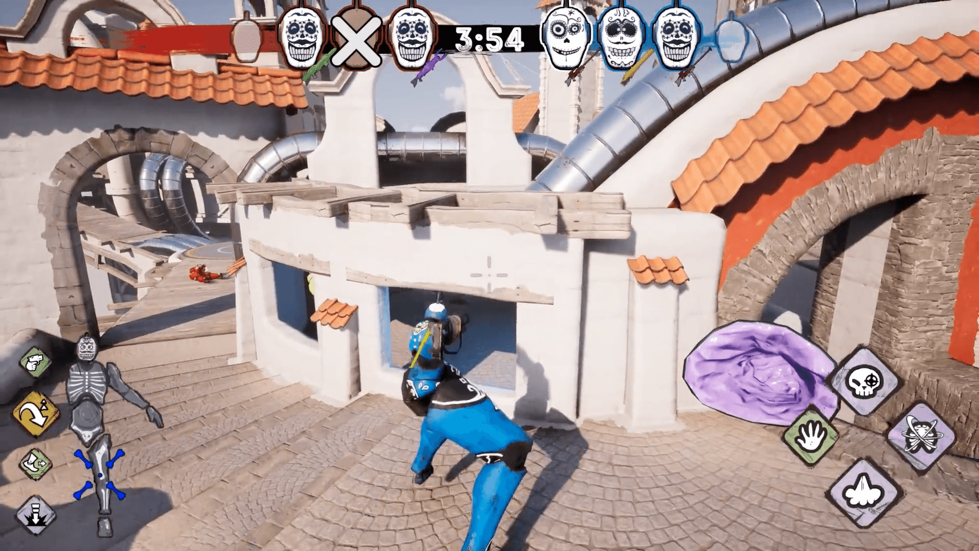 風格相當特殊的第三人稱射擊遊戲《Morphies Law》！（圖片來源：發表會直播畫面）