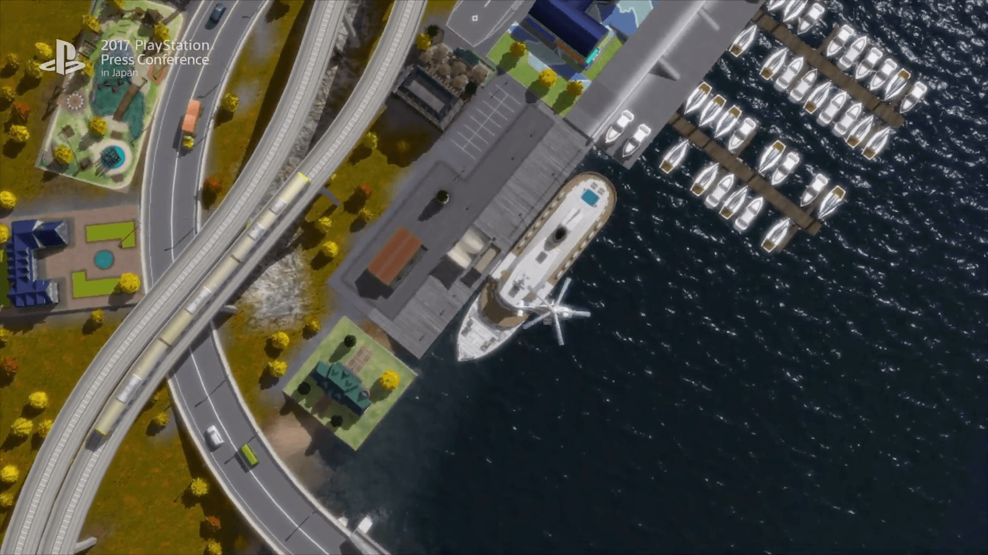 以 VR 虛擬實境飽覽整座城市的規劃。(圖片來源:發表會直播畫面)