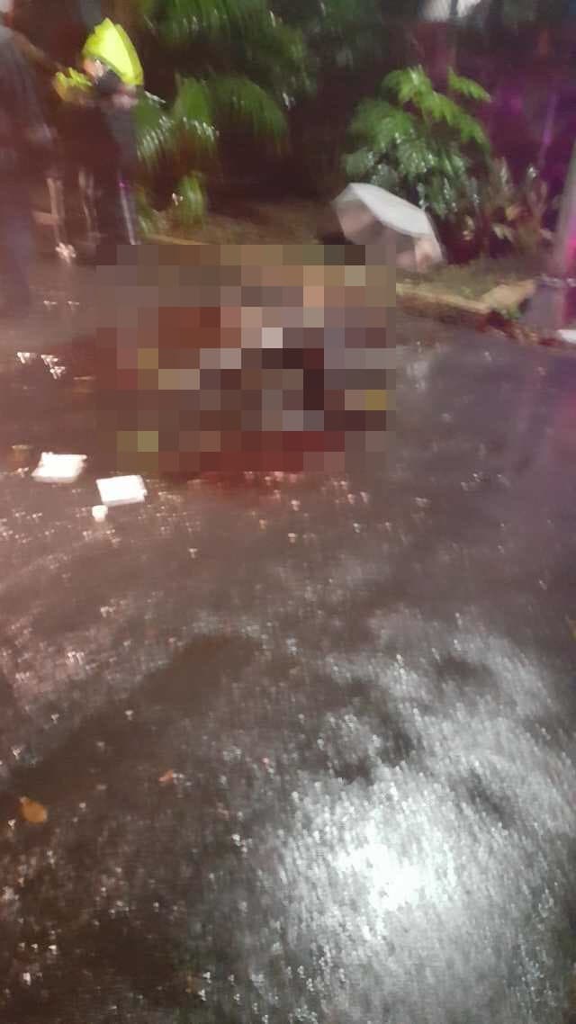 自刎亡命的台科大畢業生張男。(翻攝畫面)