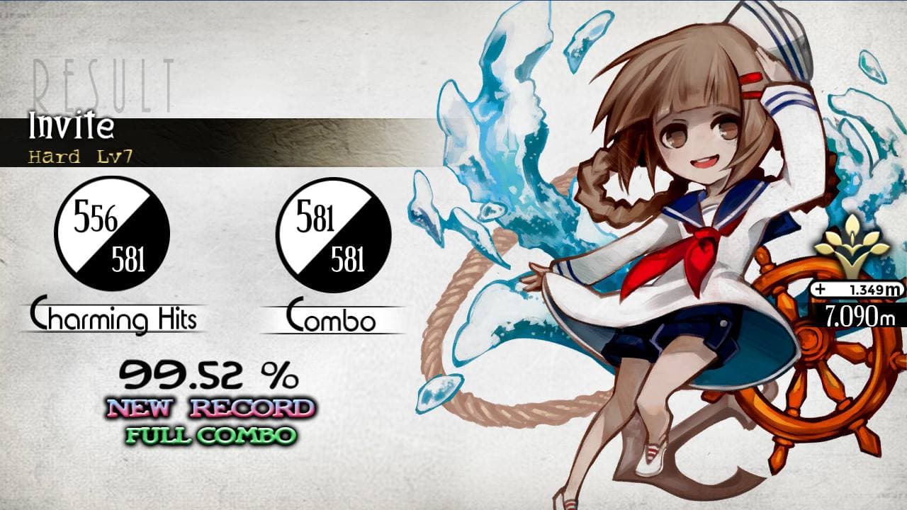 對音樂節奏有自信的玩家們,請以「Full Combo」為目標吧!(圖片來源:遊戲實機截圖)