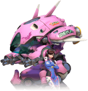 D.Va 是出現在《鬥陣特攻》中的虛擬角色，設定為《星海爭霸II》的前職業電競選手，隸屬韓國陸軍特別機動部隊，駕駛粉紫色的 MEKA 機甲。