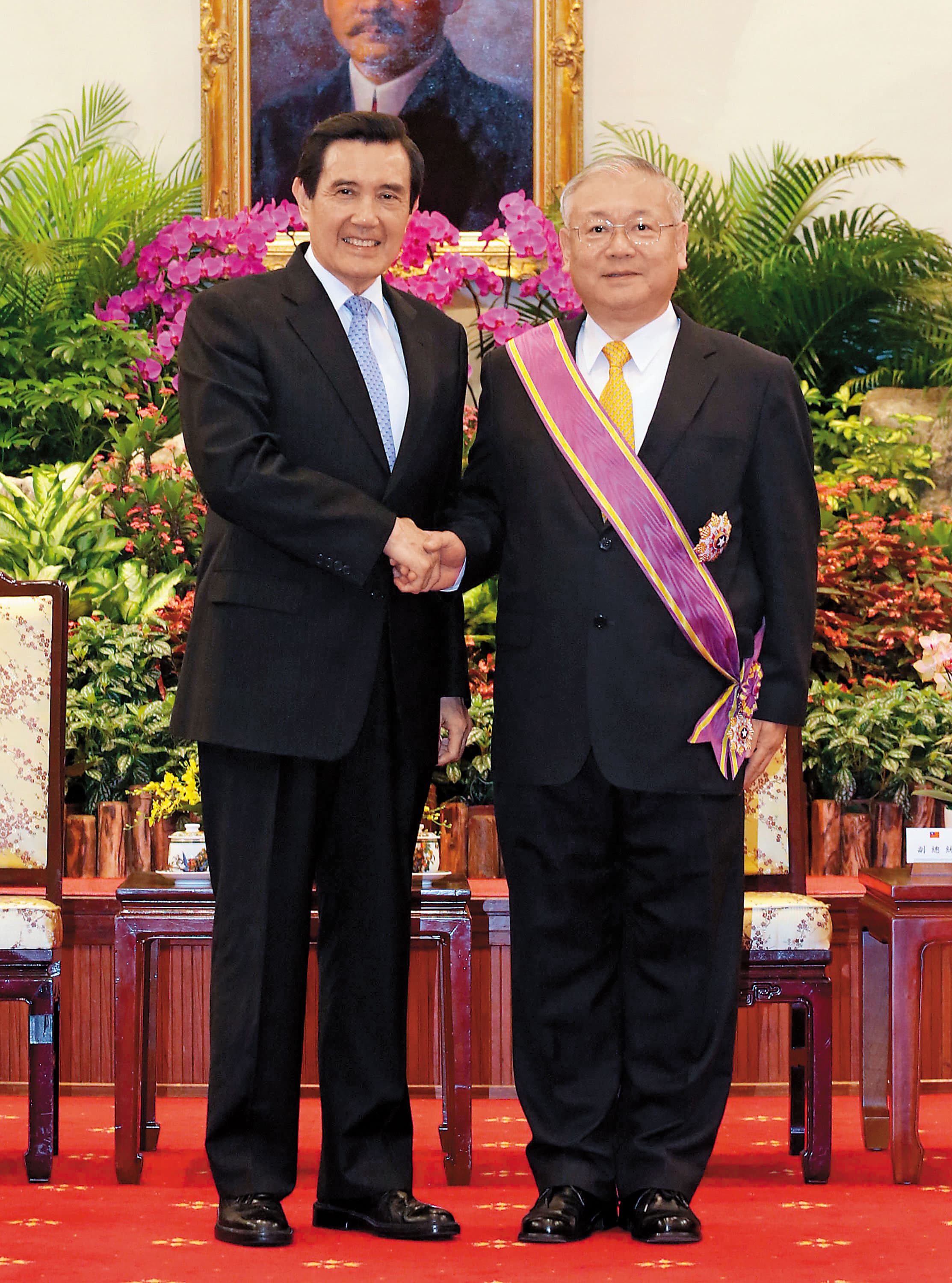 2012年馬英九連任成功,熊光華5月從高雄市黨部主委回任總統府副祕書長,專責總統基層行程。(中央社)