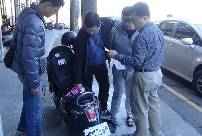 警方逮捕蕭姓嫌犯。(警方提供)