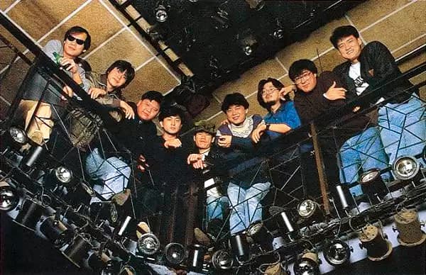 張培仁80年代加入滾石,並創立魔岩唱片,是台灣唱片界的代表人物。(右至左:周華健、李宗盛、張培仁、陳昇、趙傳、張洪量、馬兆駿、羅紘武、羅大佑)(翻攝自大風號網站)
