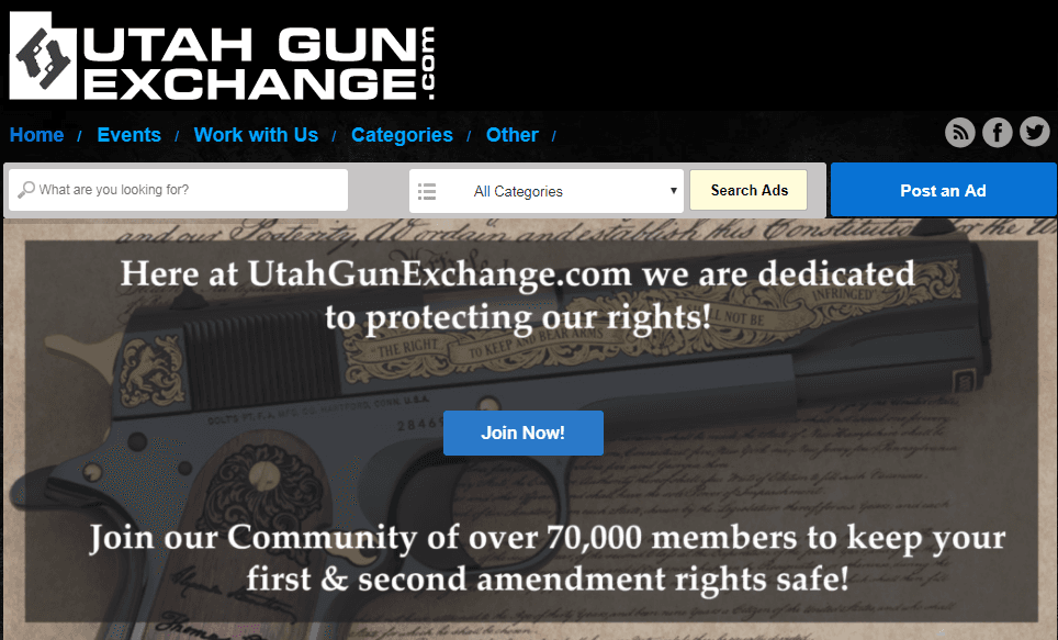 Utah Gun Exchange 計畫打造全新的影音平台，吸收被臉書 ban 掉的槍枝影片。