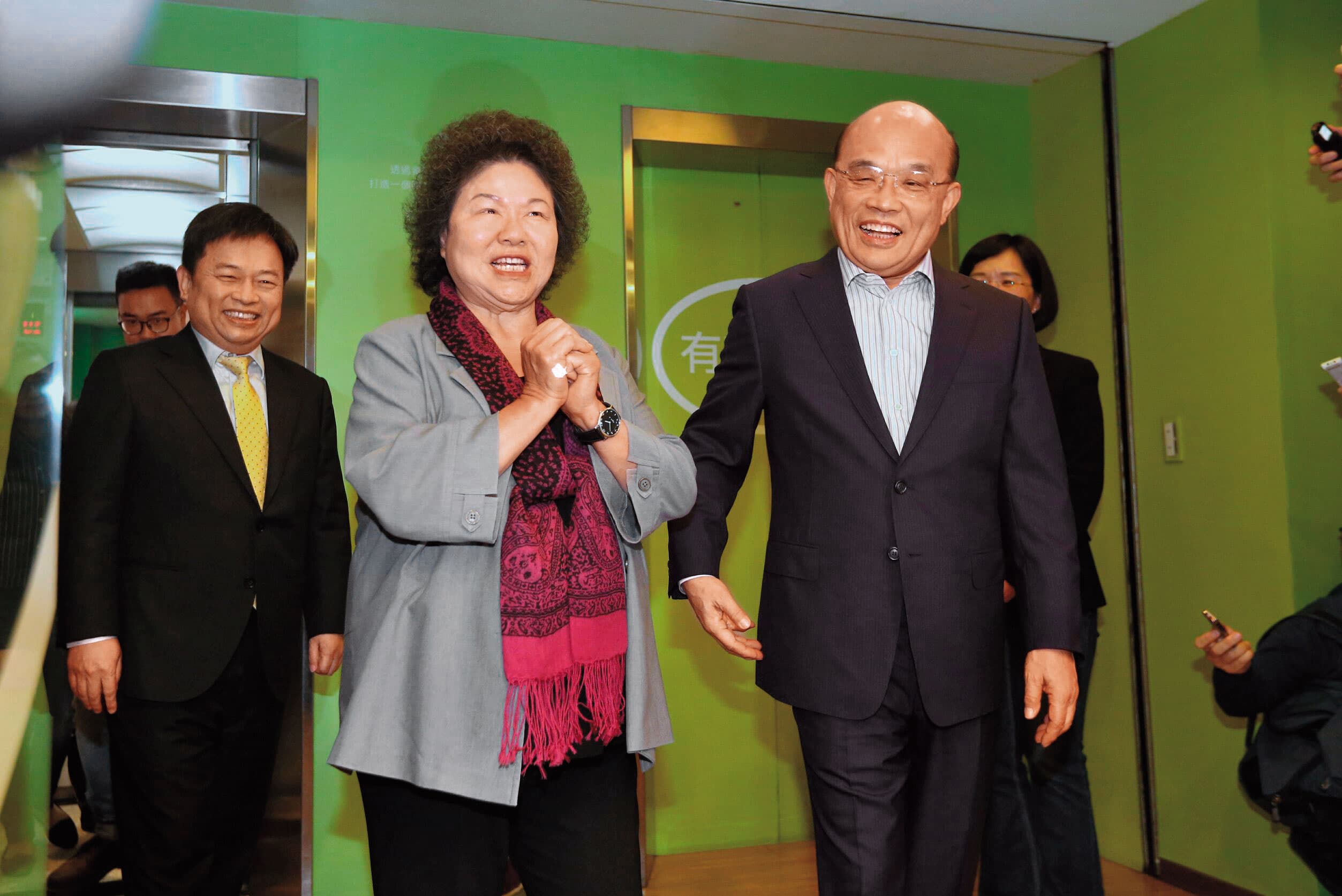 蔡英文明（12）早9時將在民進黨中央黨部與前行政院長蘇貞昌會面。