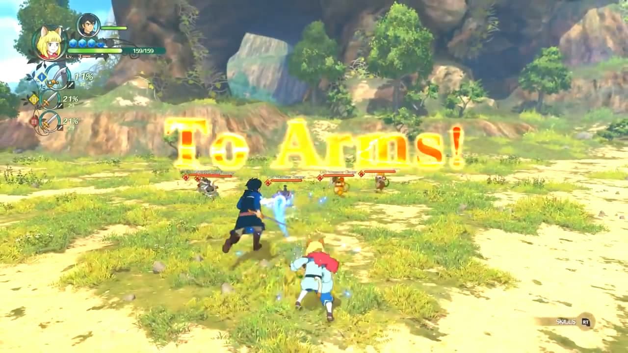 在地圖上遭遇怪物或是敵人後會轉入戰鬥畫面。(圖片來源:遊戲實機畫面)