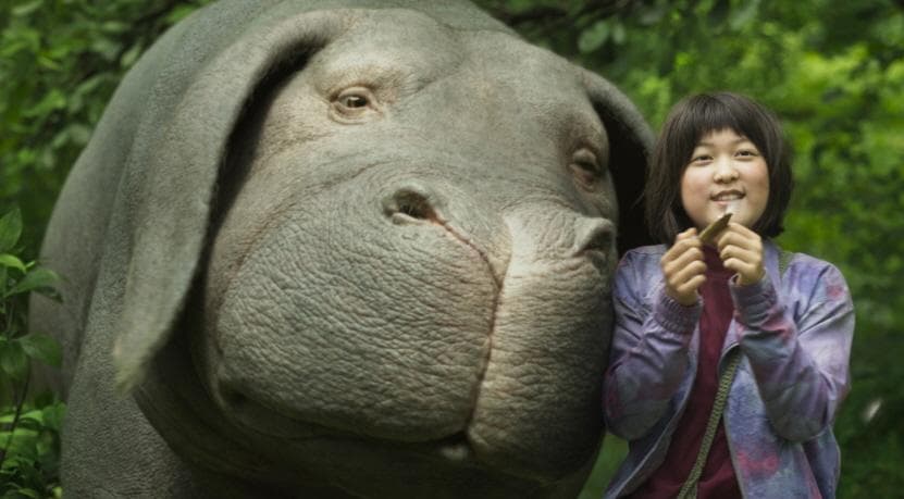Netflix砸5千萬美金投資奉俊昊執導的電影《玉子》，去年雖入圍坎城影展競賽片，引發爭議。（Netflix提供）