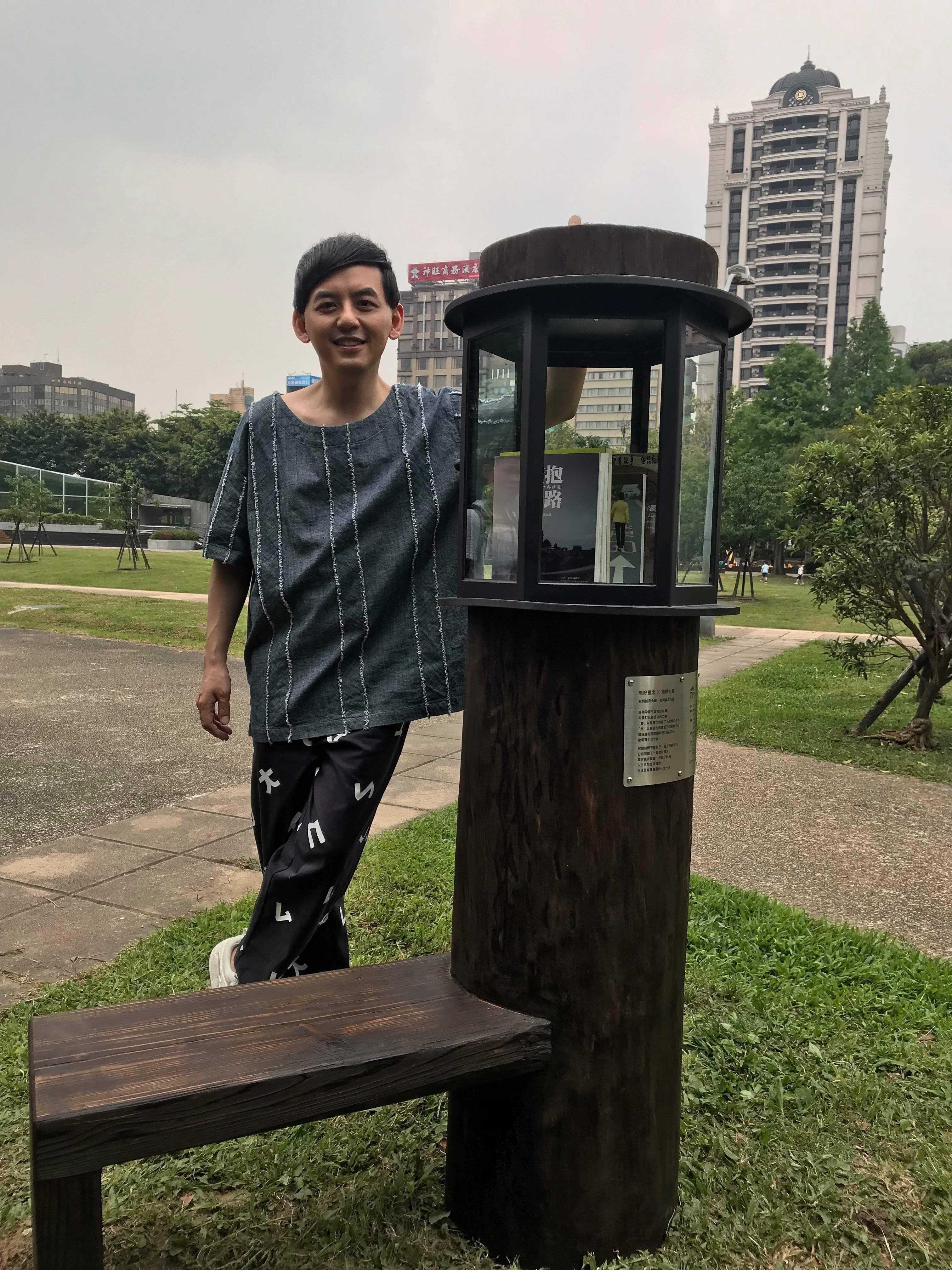 黃子佼現住中山區,對林森公園相當熟悉。(美好關係提供)