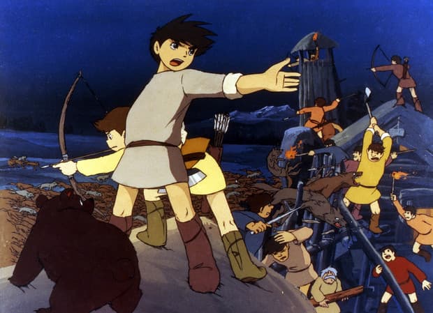 《太陽王子 霍爾斯的大冒險》1968年,東映動畫。