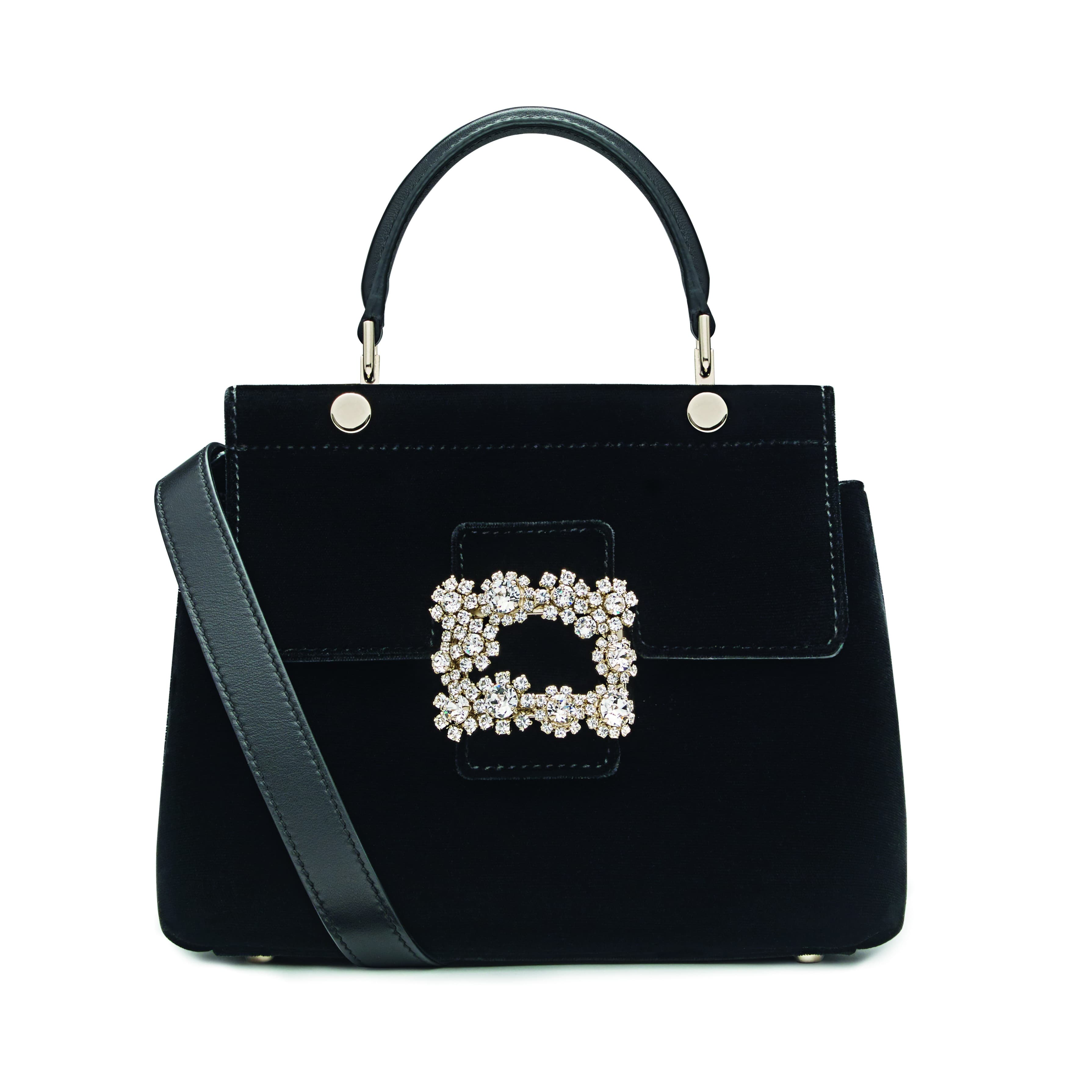 Roger Vivier Viv' Cabas花鑽扣飾包,NT$118,200。(品牌提供)