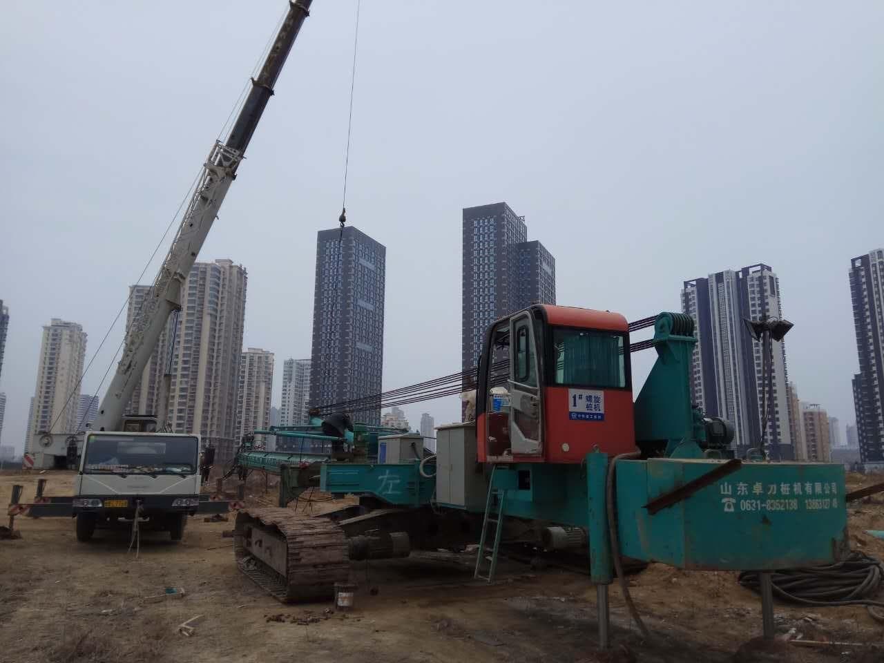 三圓建設強調,青島開發案還在進行中,基樁都已打好,6月是因為陸方高層視察,才會停工2個月。(三圓建設提供)